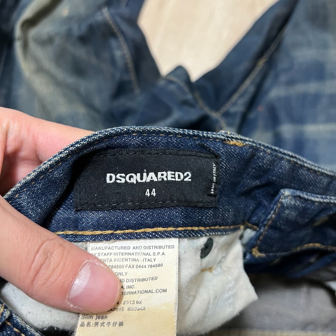 디스퀘어드2 데미지 워싱 데님 청바지 44  상품이미지5