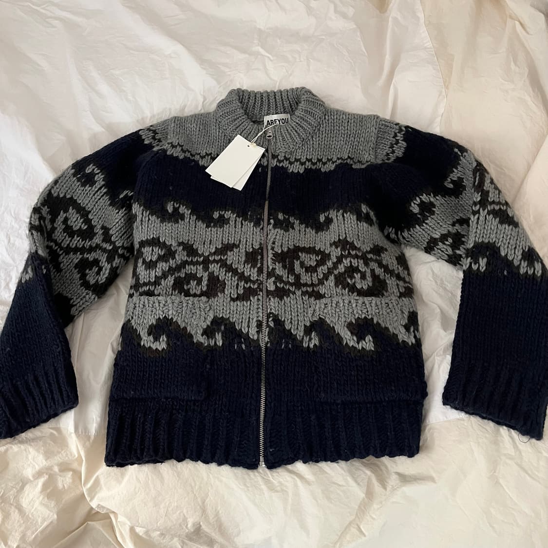 아유서울 노르딕 울 포켓 가디건(S) 상품이미지6