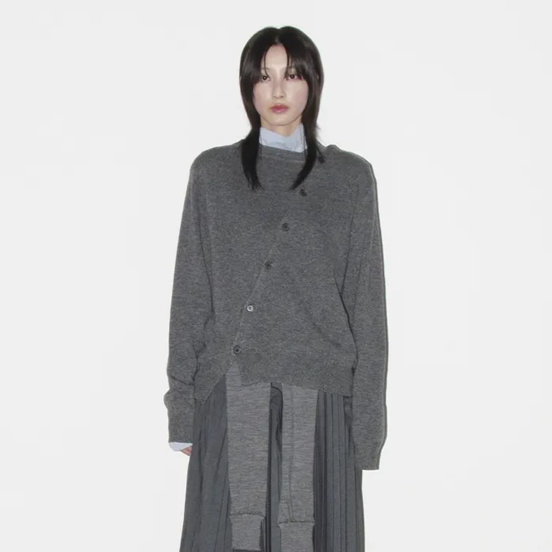 이이 누마레 2WAY 가디건 그레이 상품이미지1