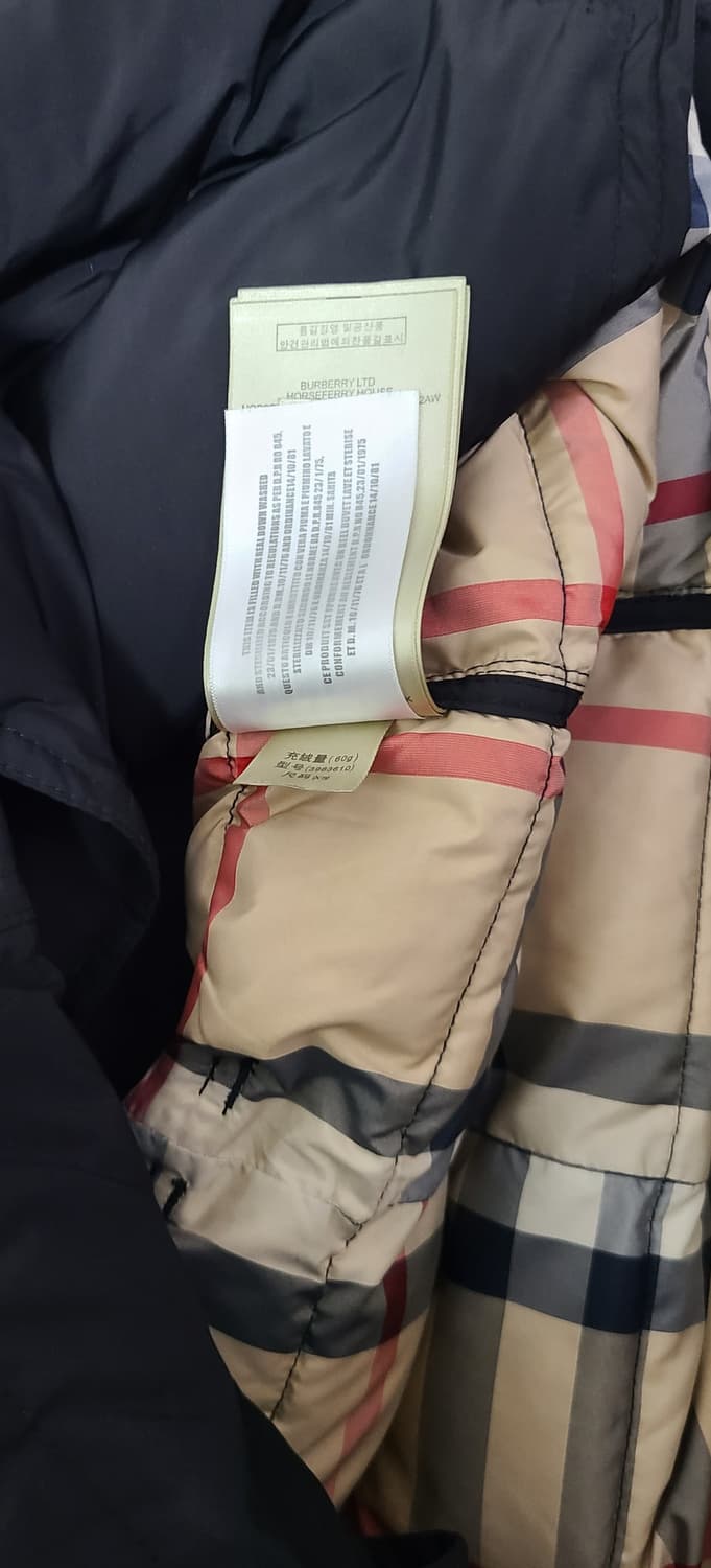 버버리 브릿 블랙 패딩 코트 S 상품이미지8