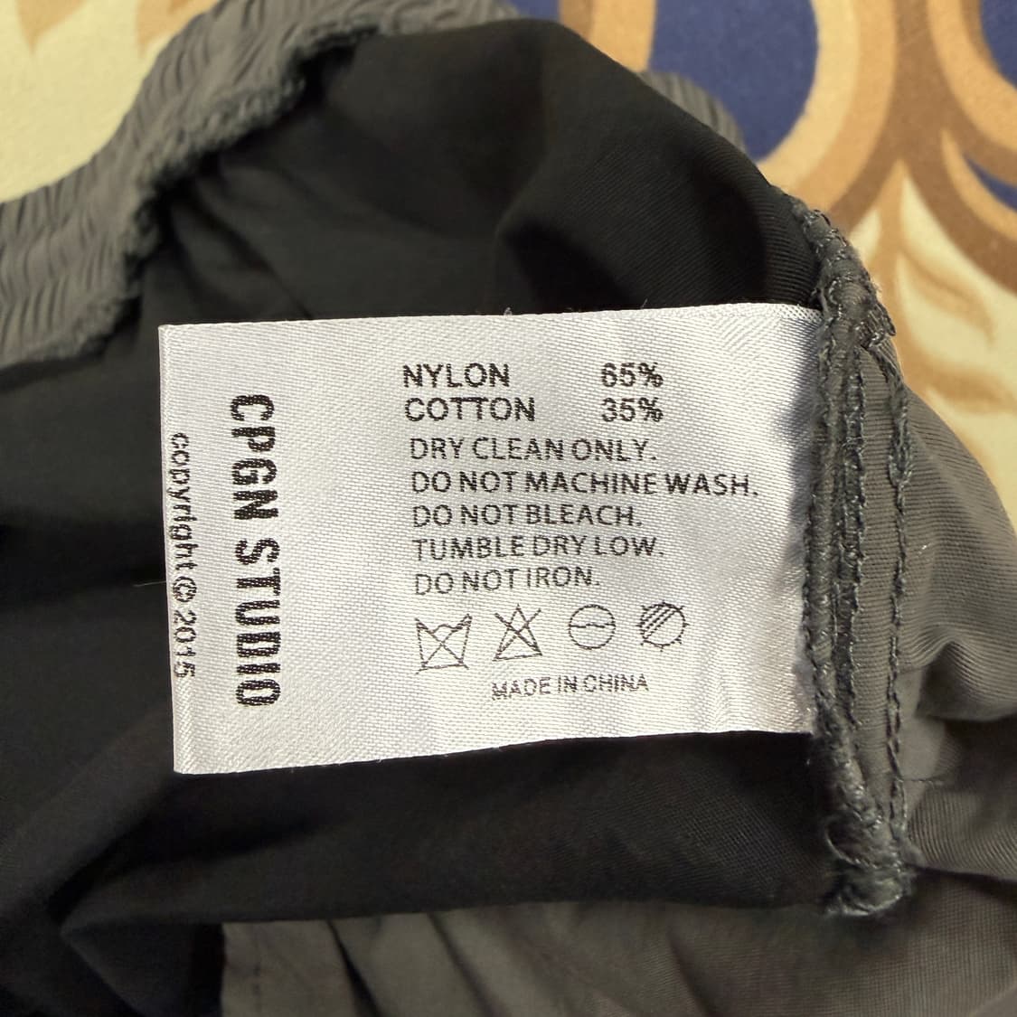 (L)꼼파뇨 CPGN 투톤 스트링 우븐 팬츠(블랙,차콜) 상품이미지3