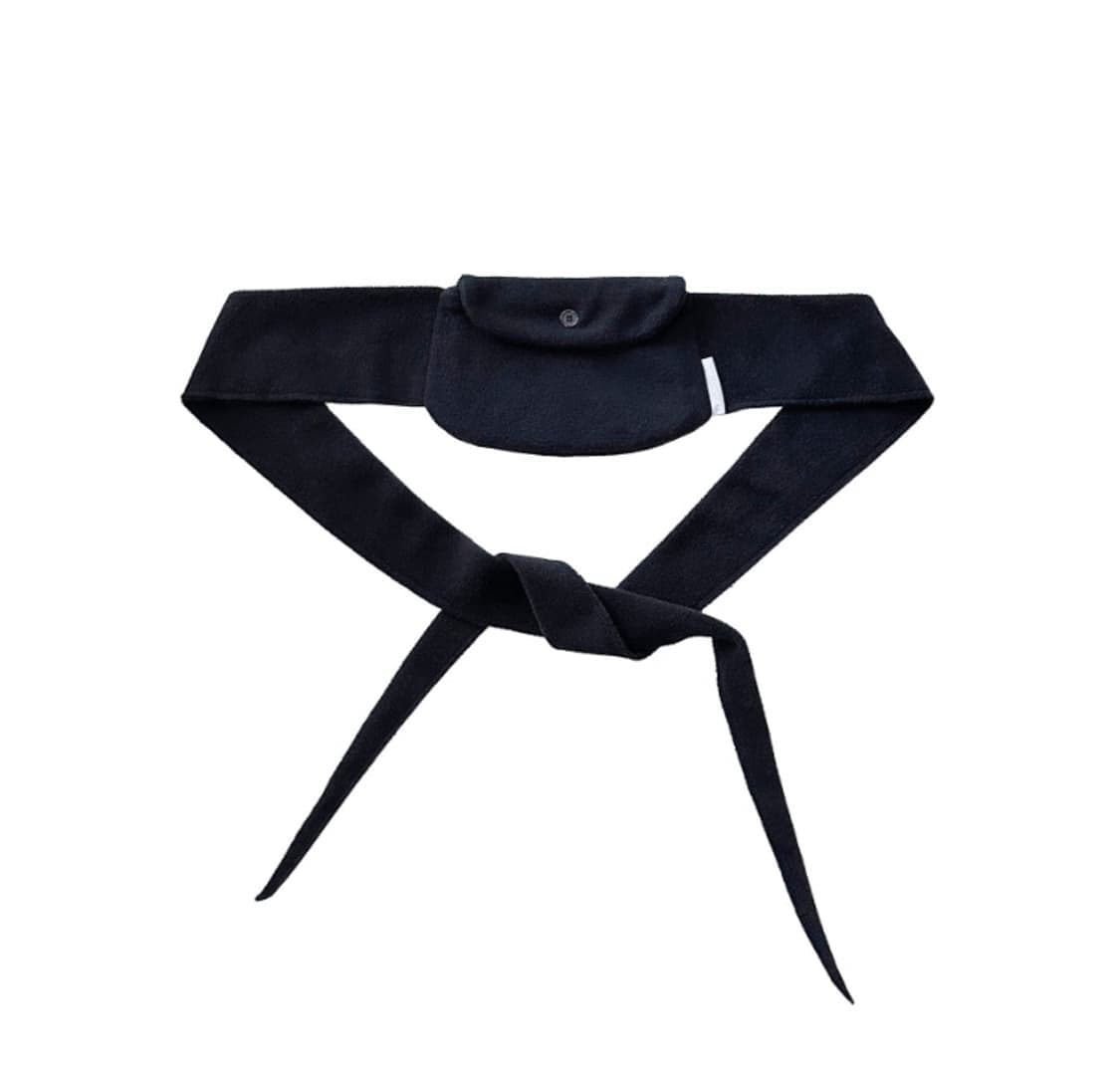 지초이 컴포트 플리스 백 블랙 상품이미지1