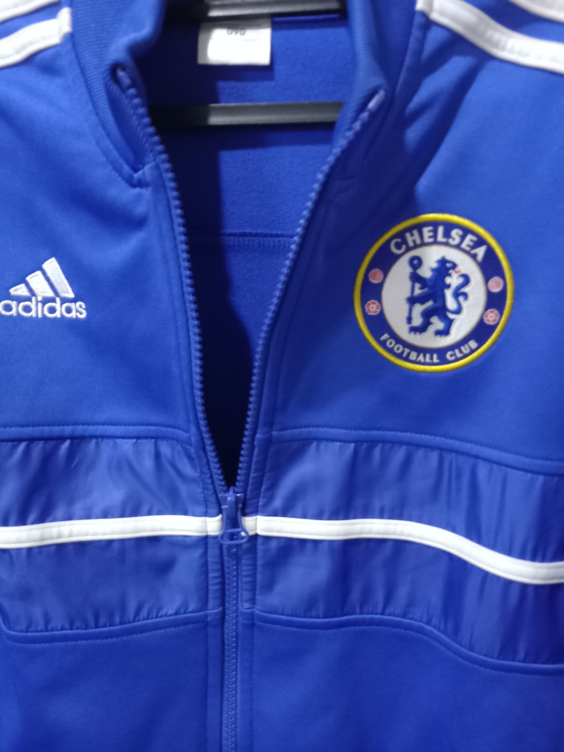 아디다스 첼시 파흰 파랑 블루 트랩탑 저지 져지집업 90/S 상품이미지2
