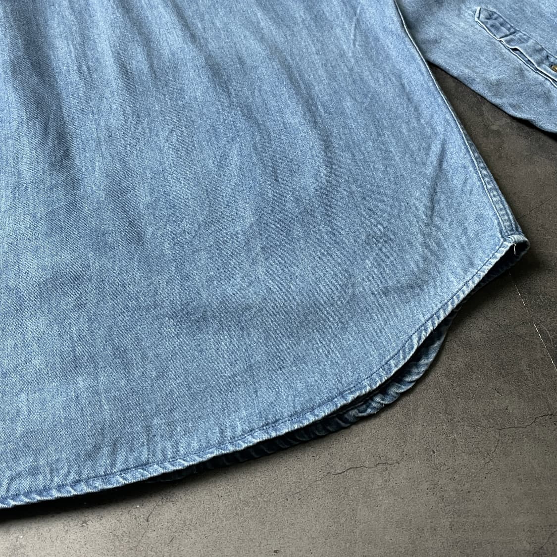 CLUB ROOM 클럽 룸 빈티지 다운버튼 코튼 데님 셔츠 A00708 상품이미지8