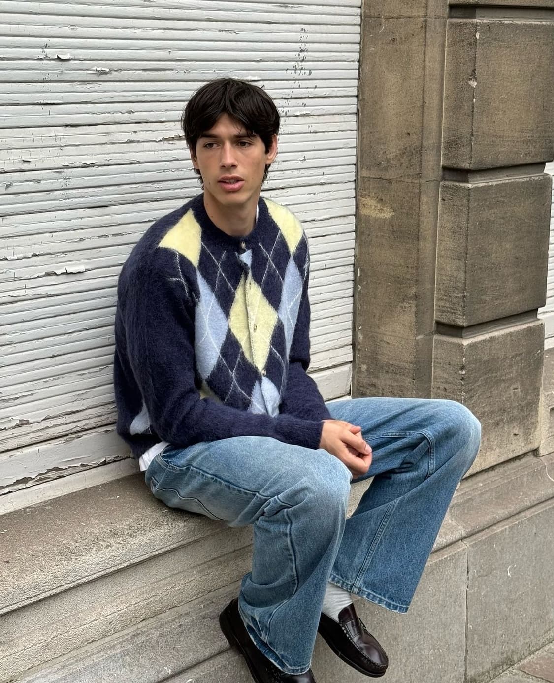 Nautica 노티카 아가일패턴 니트 XL 상품이미지5