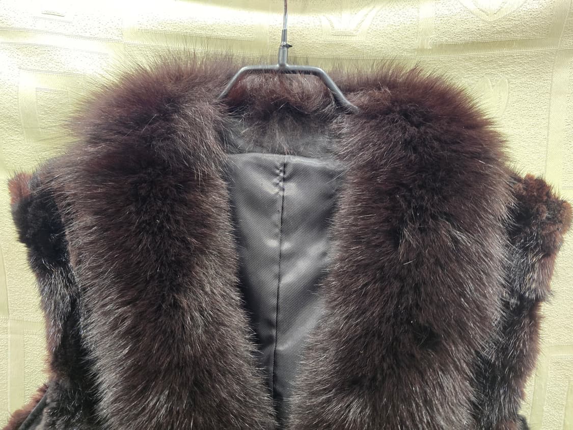 밍크 폭스 퍼 가죽 조끼 숏베스트 77정도 상품이미지2