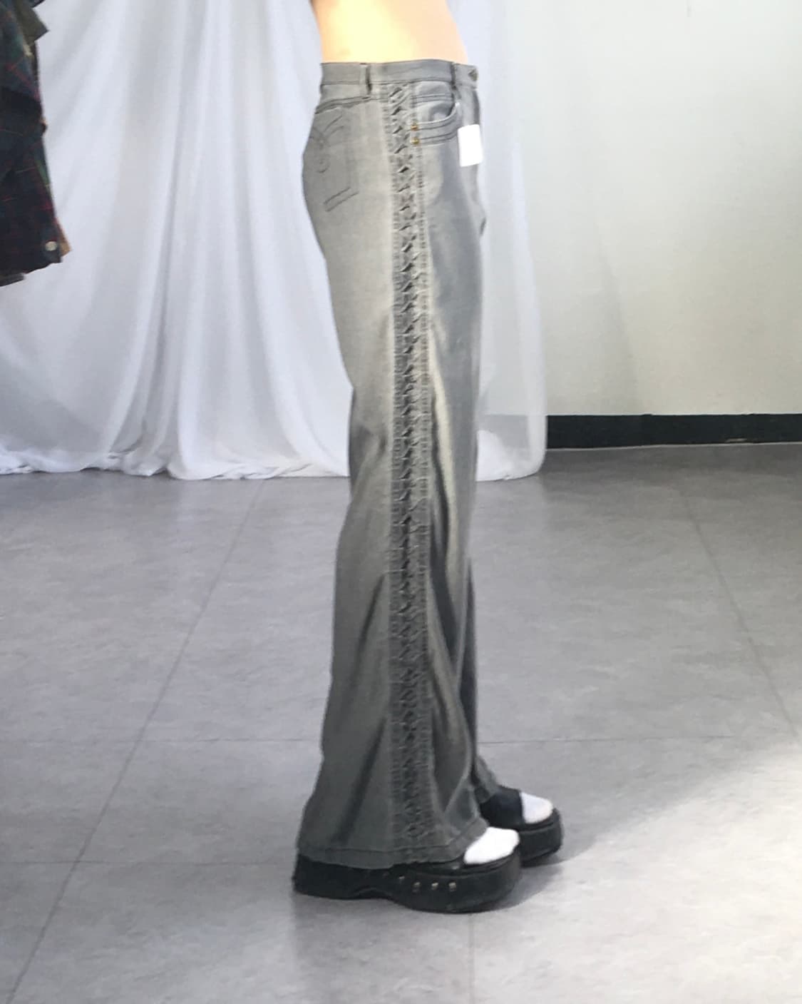 Side line point cotton pants 상품이미지8