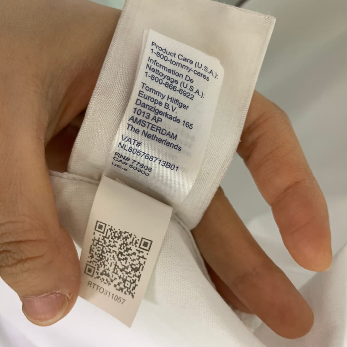 타미힐피거 빈티지 스탠다드 반팔 셔츠 화이트 남성 XL 상품이미지6
