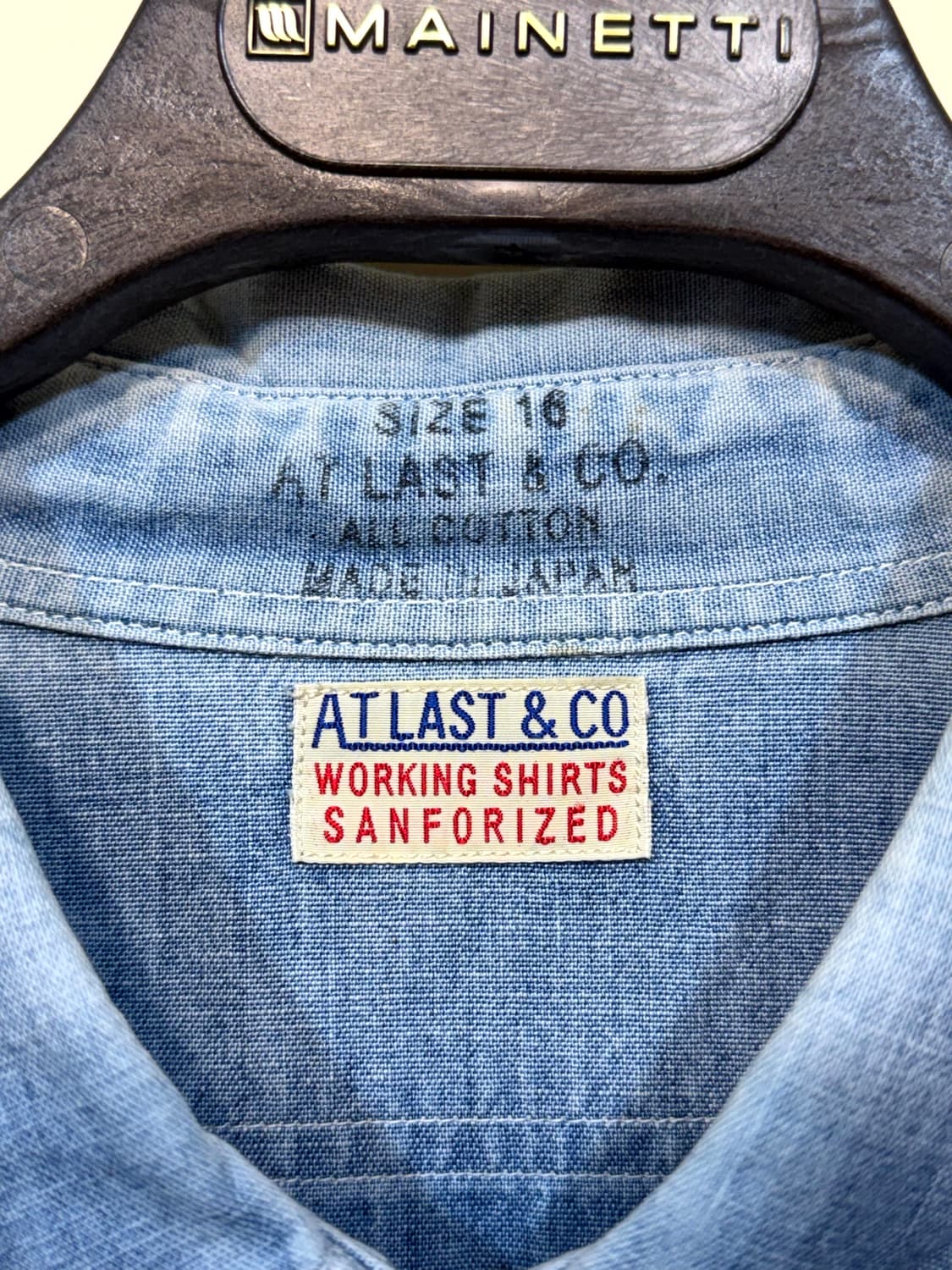 At Last & Co 샴브레이 워크 셔츠 (Made In Japan) 상품이미지1