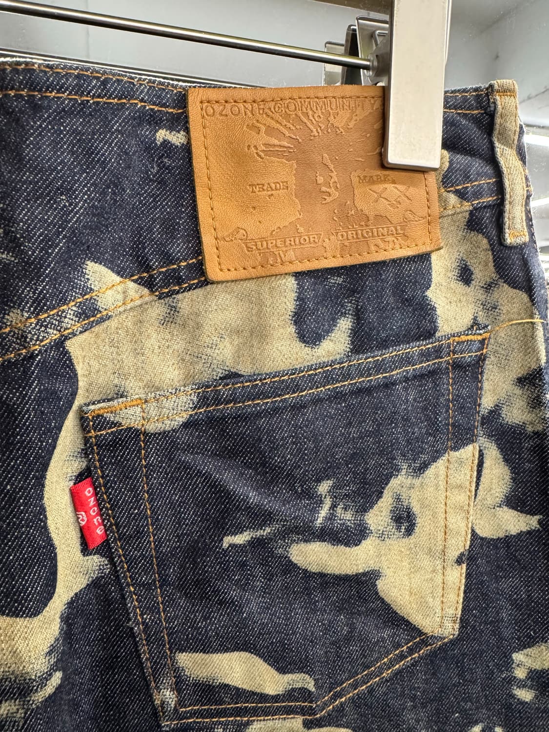 Ozone 빈티지 페인팅 데님스커트 상품이미지5