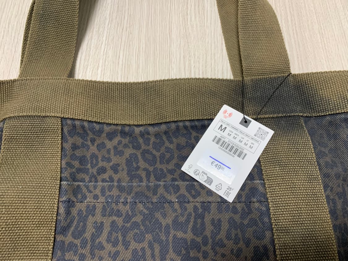 자라 애니멀 프린트 쇼퍼백 토트백 새상품 상품이미지10