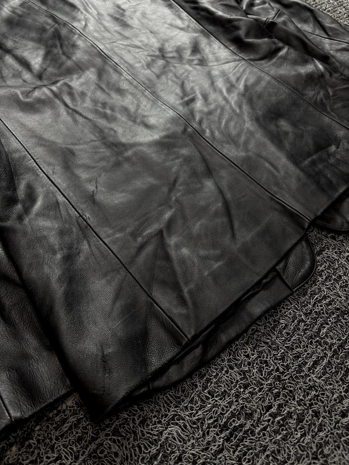 아카이브 빈티지 램스킨 블레이저 레더 자켓 블랙 1506 상품이미지5