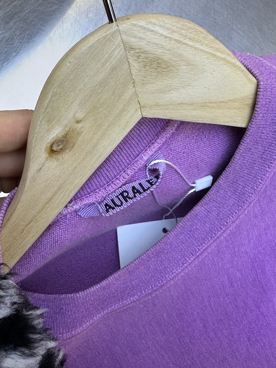 오라리 17F/W 슈퍼 밀레 컷오프 스웻셔츠 상품이미지5