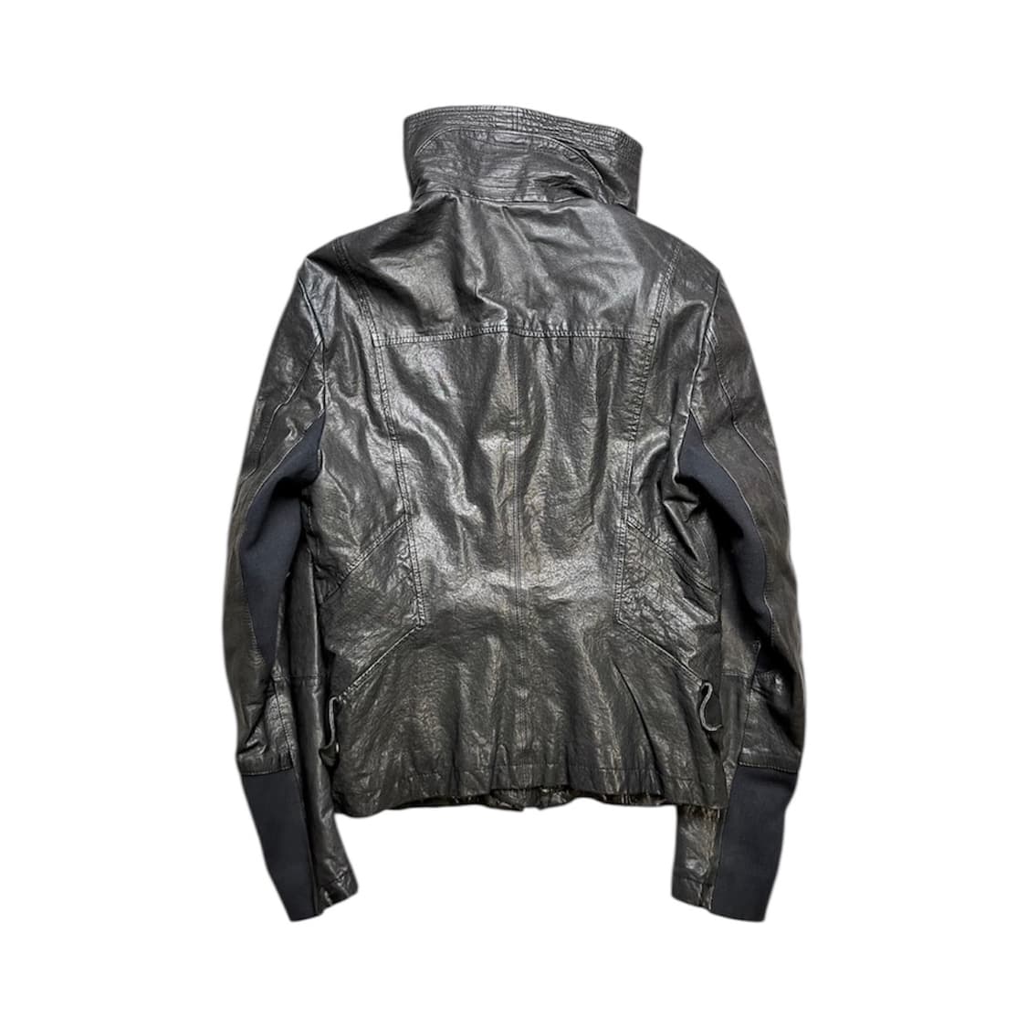 high neck lambskin jacket 상품이미지3