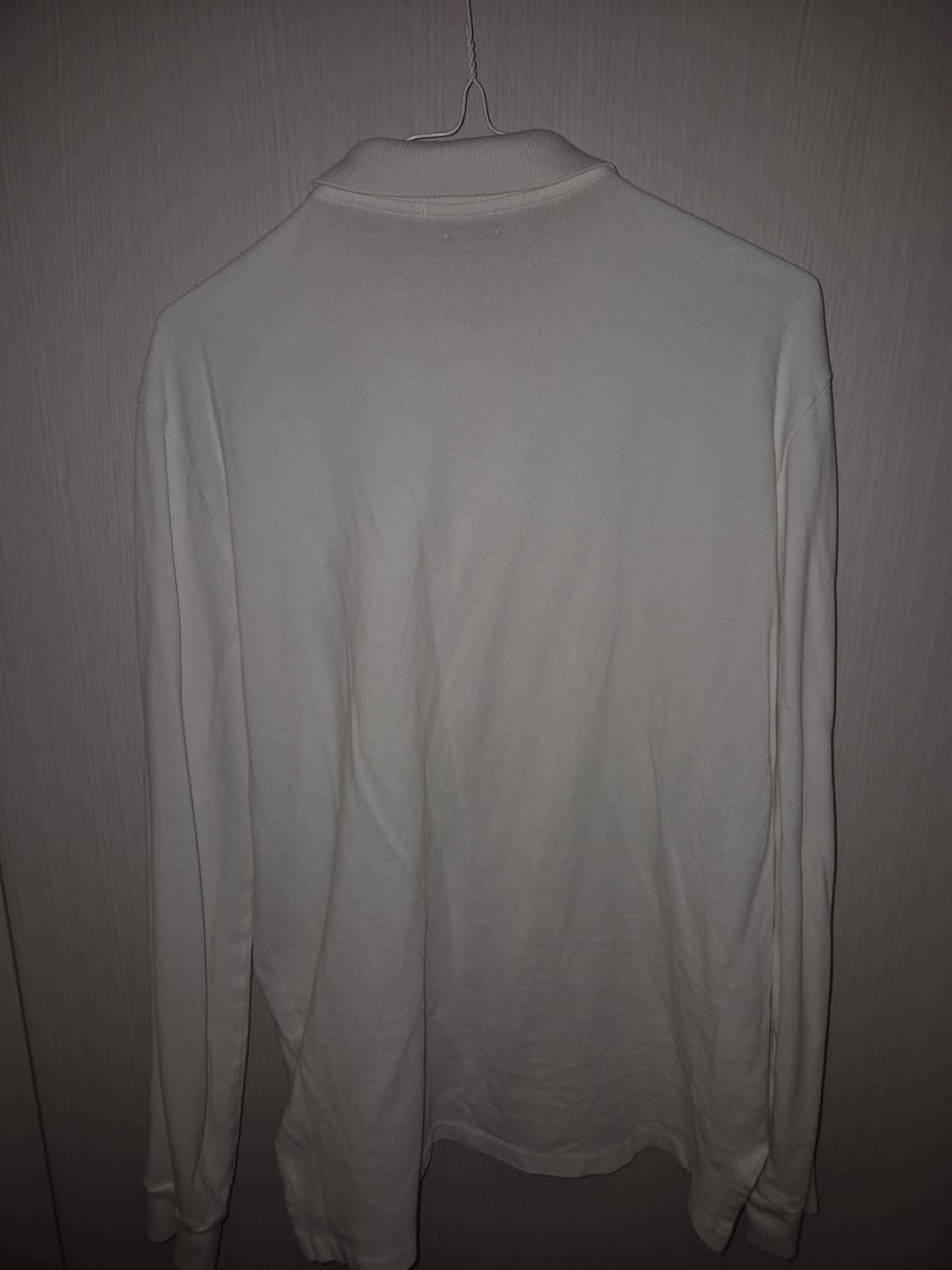 폴로 랄프로렌 화이트 빅포니 긴팔 카라 티셔츠 M 상품이미지4