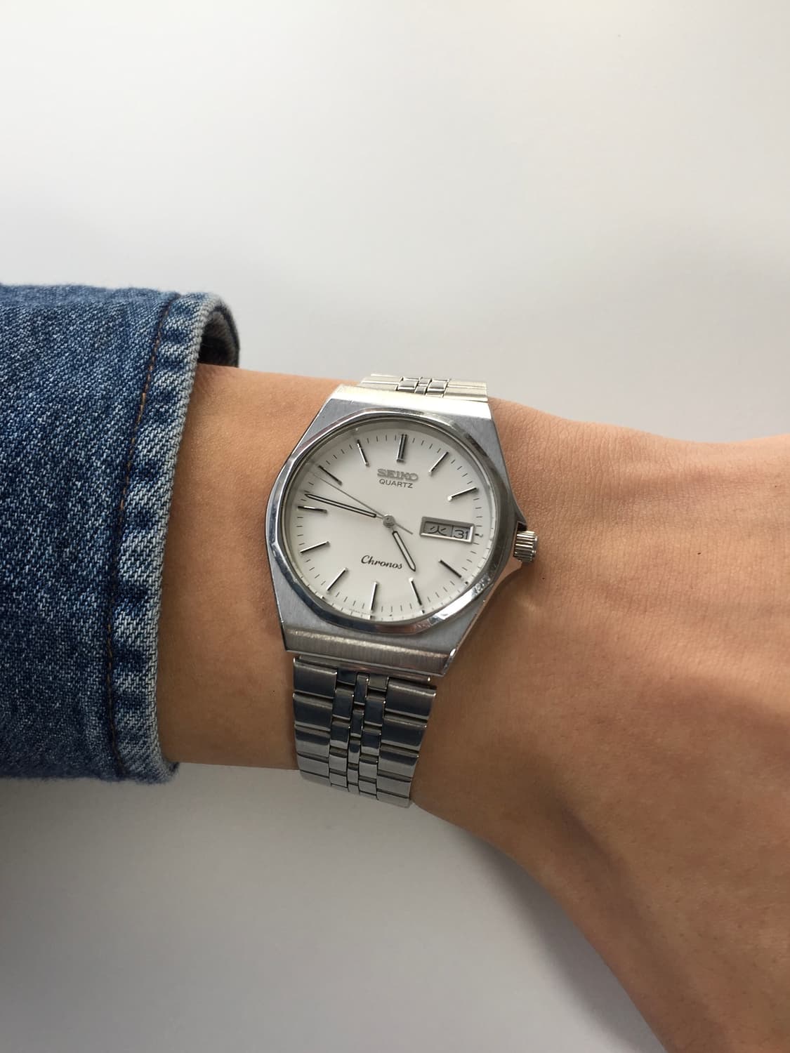 80s seiko chronos day-date quartz 상품이미지6