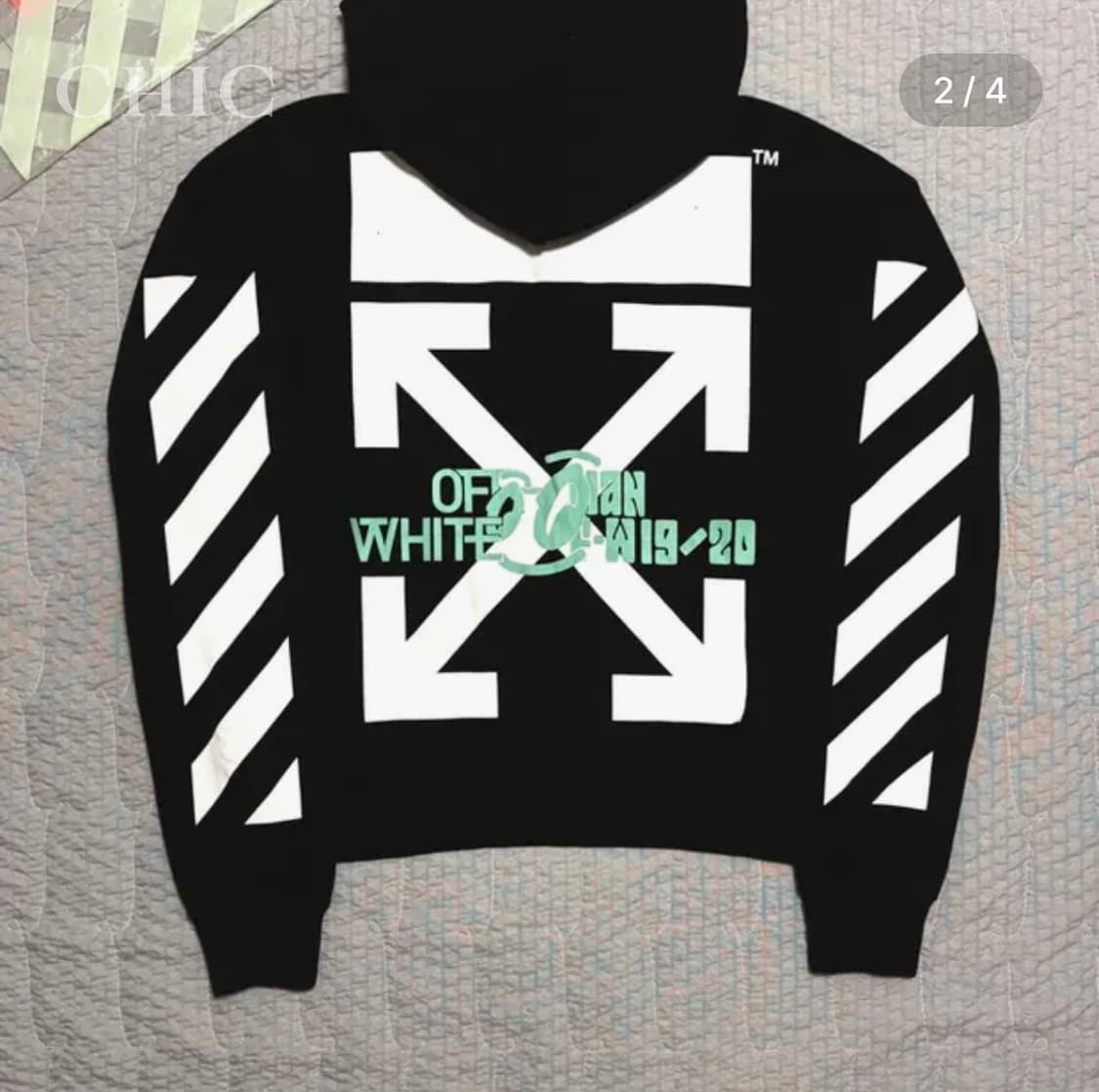 오프화이트 워터폴 애로우 후드 티셔츠 (한정판) 상품이미지2