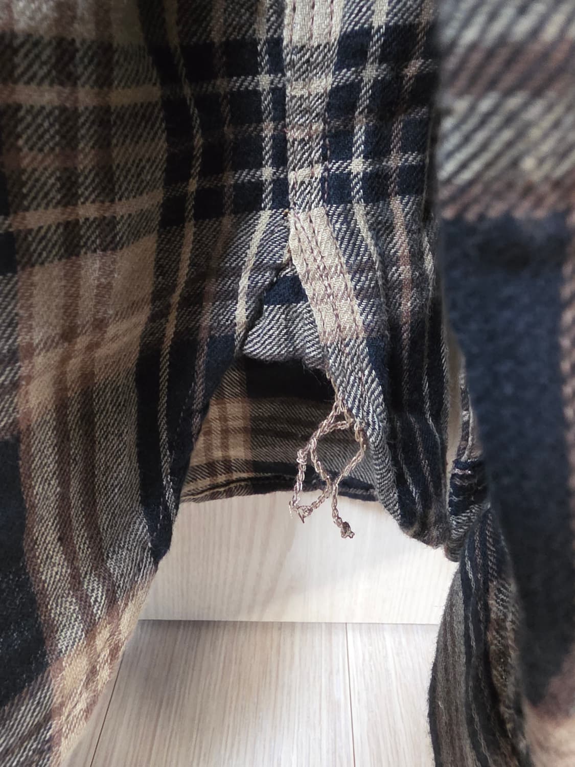 RRL 더블알엘 플래드 코튼 린넨 워크셔츠 L 상품이미지4