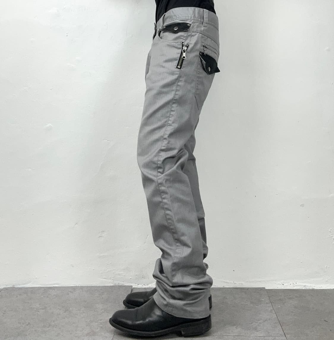 Technical Gray Herringbone Zip Pocket pa 상품이미지2