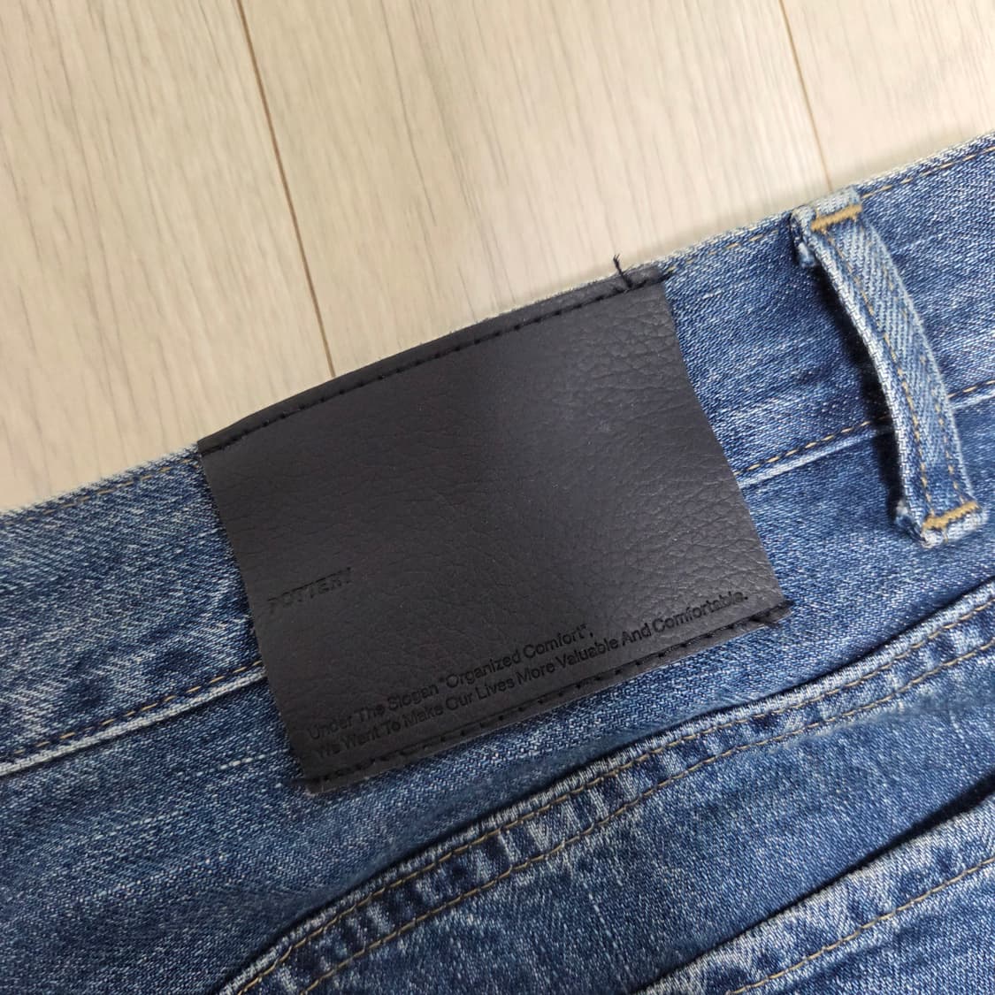 포터리 원워시드 컴포트 데님 미드 블루2 사이즈 5(36) 상품이미지3