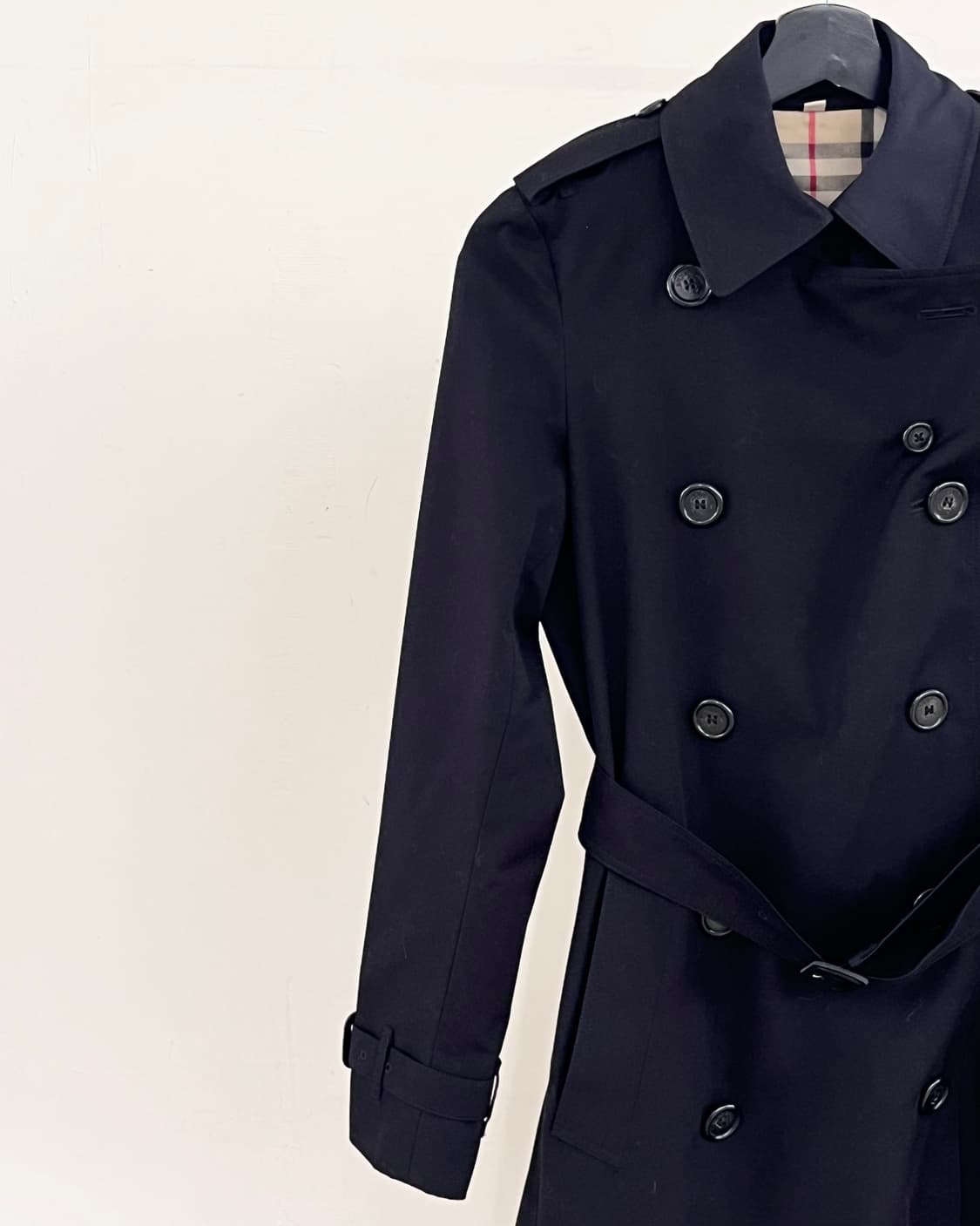 버버리 블랙 캔싱턴 더블 브레스트 트렌치 코트 상품이미지3