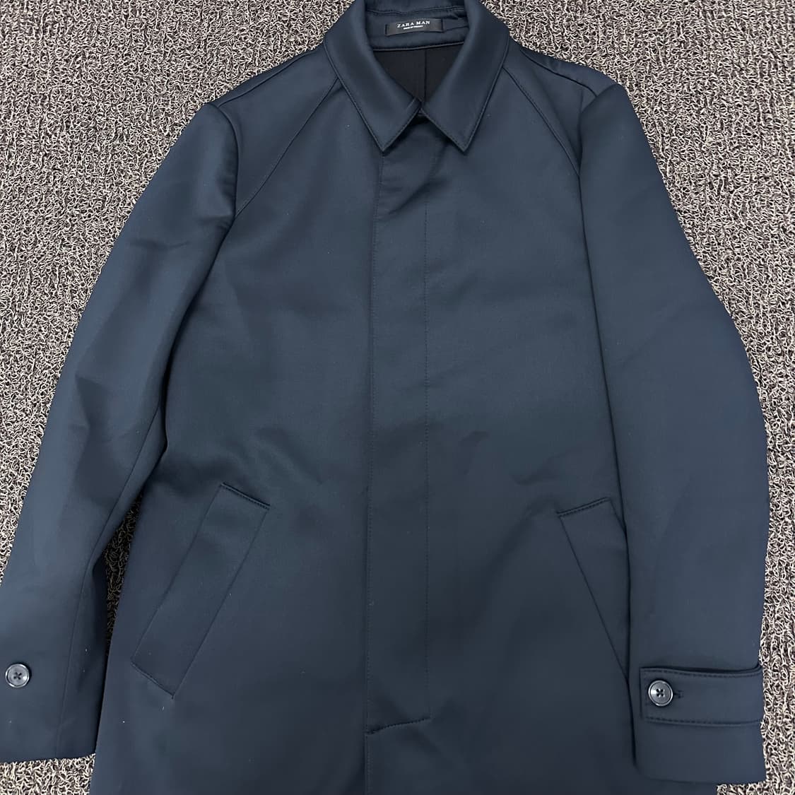 ZARA MAN 자라 남성 롱 코트 네이비 상품이미지2