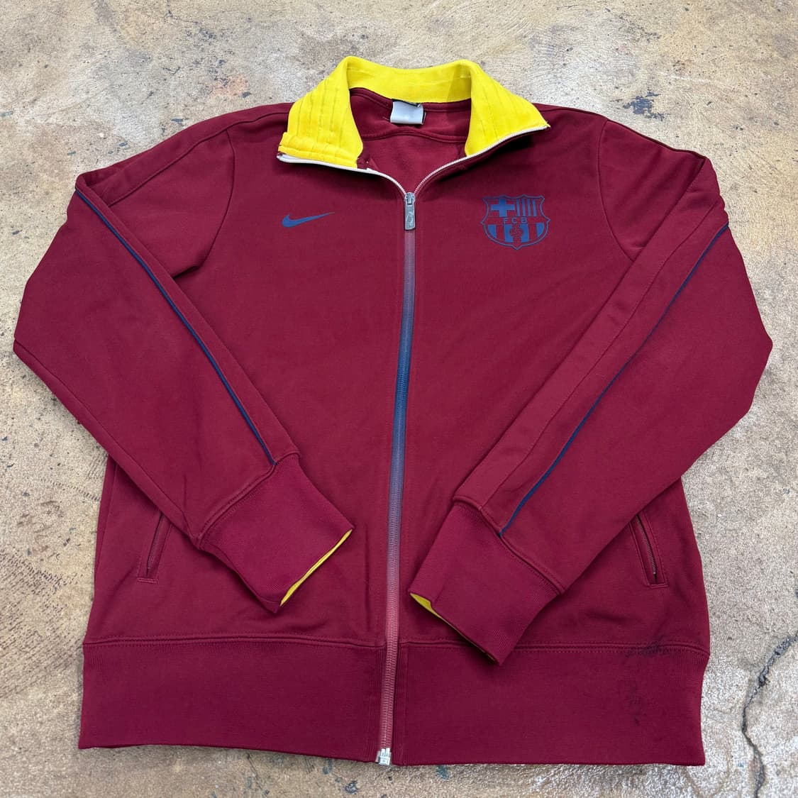 나이키 바르셀로나 버건디 옐로우 져지  상품이미지2
