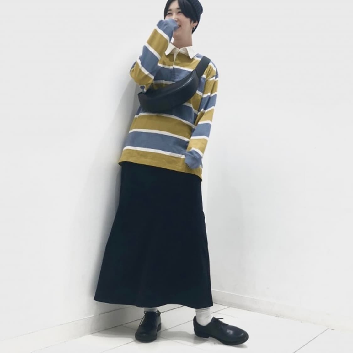 미착용 유니클로 플레어 스커트 상품이미지7