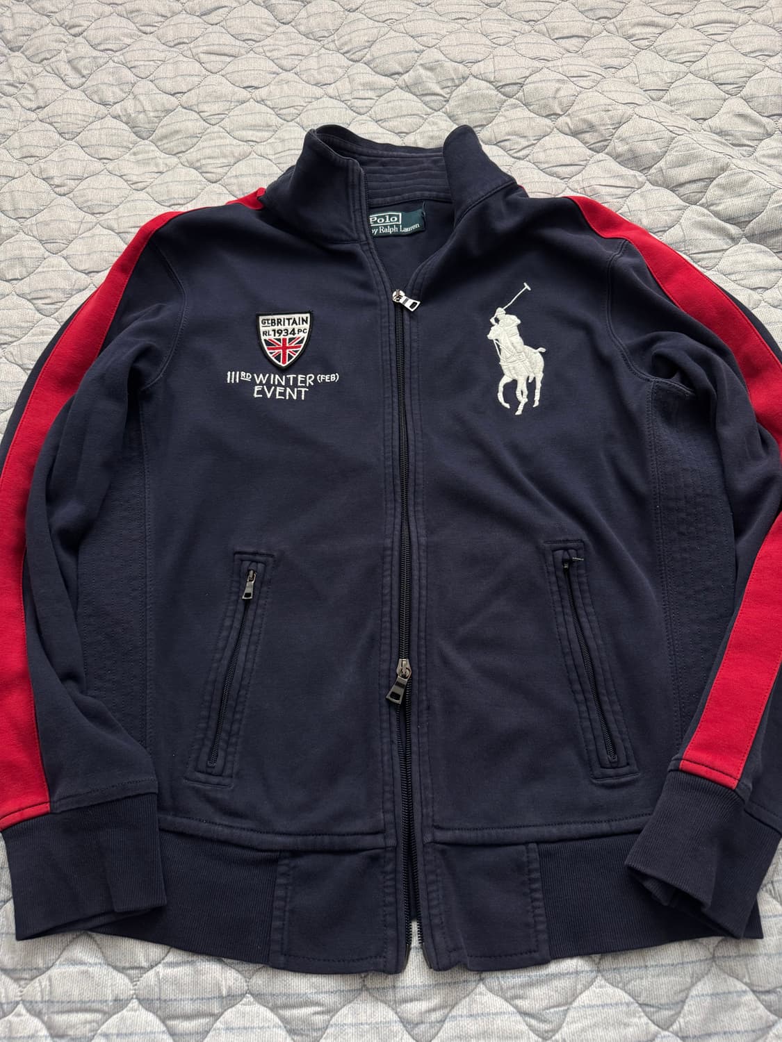 폴로 랄프로렌 잉글랜드 투웨이 집업 상품이미지1