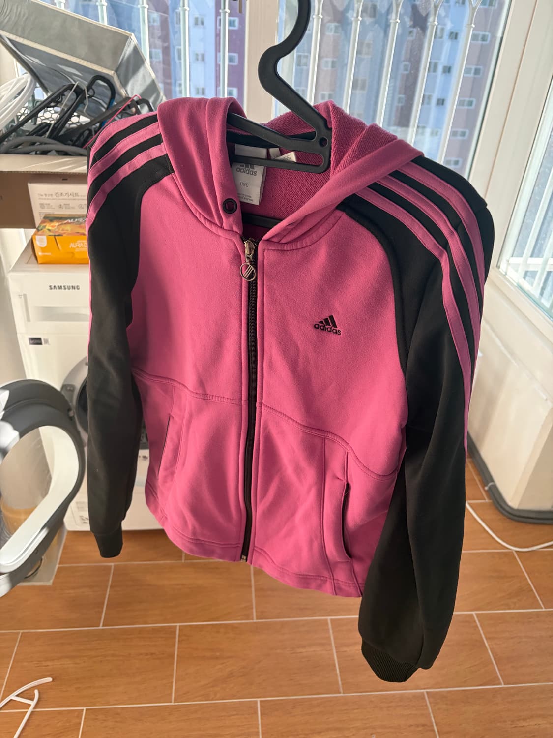 핑크 빈티지 아디다스 져지 트랙탑 상품이미지2