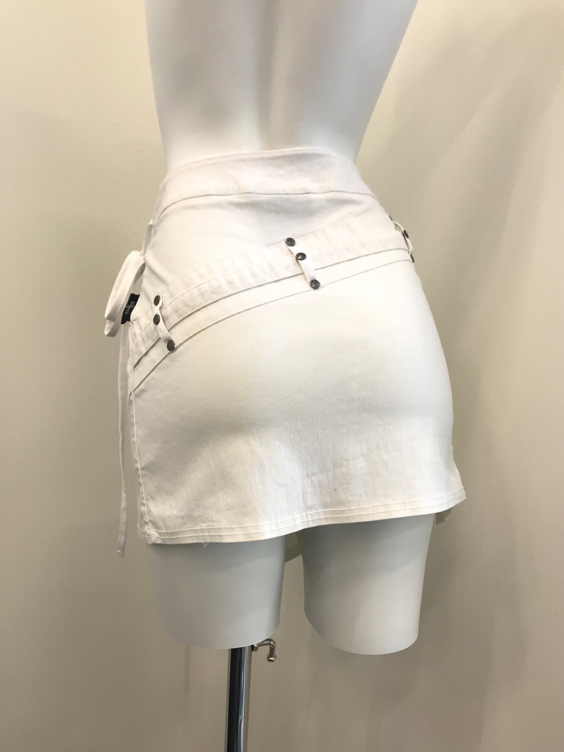 Ozz Croce White detail mini lap skirts 상품이미지3