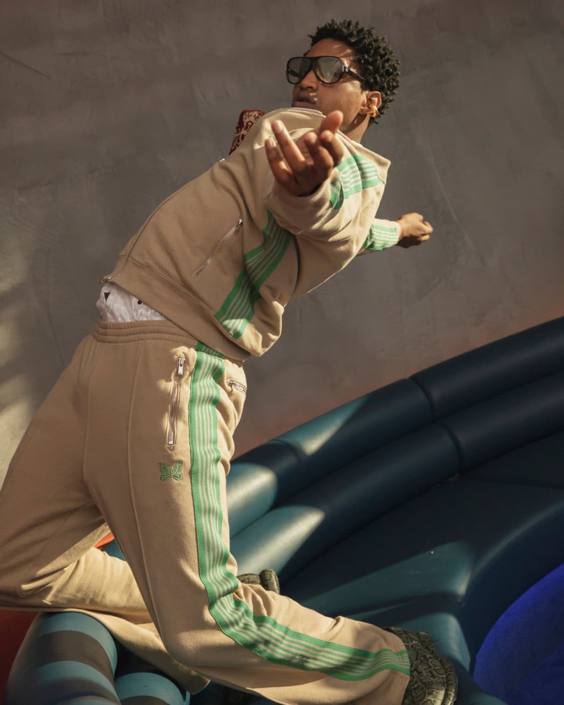 [L] 니들스 코튼 트랙팬츠 베이지 (누비앙 익스크루시브) 상품이미지10