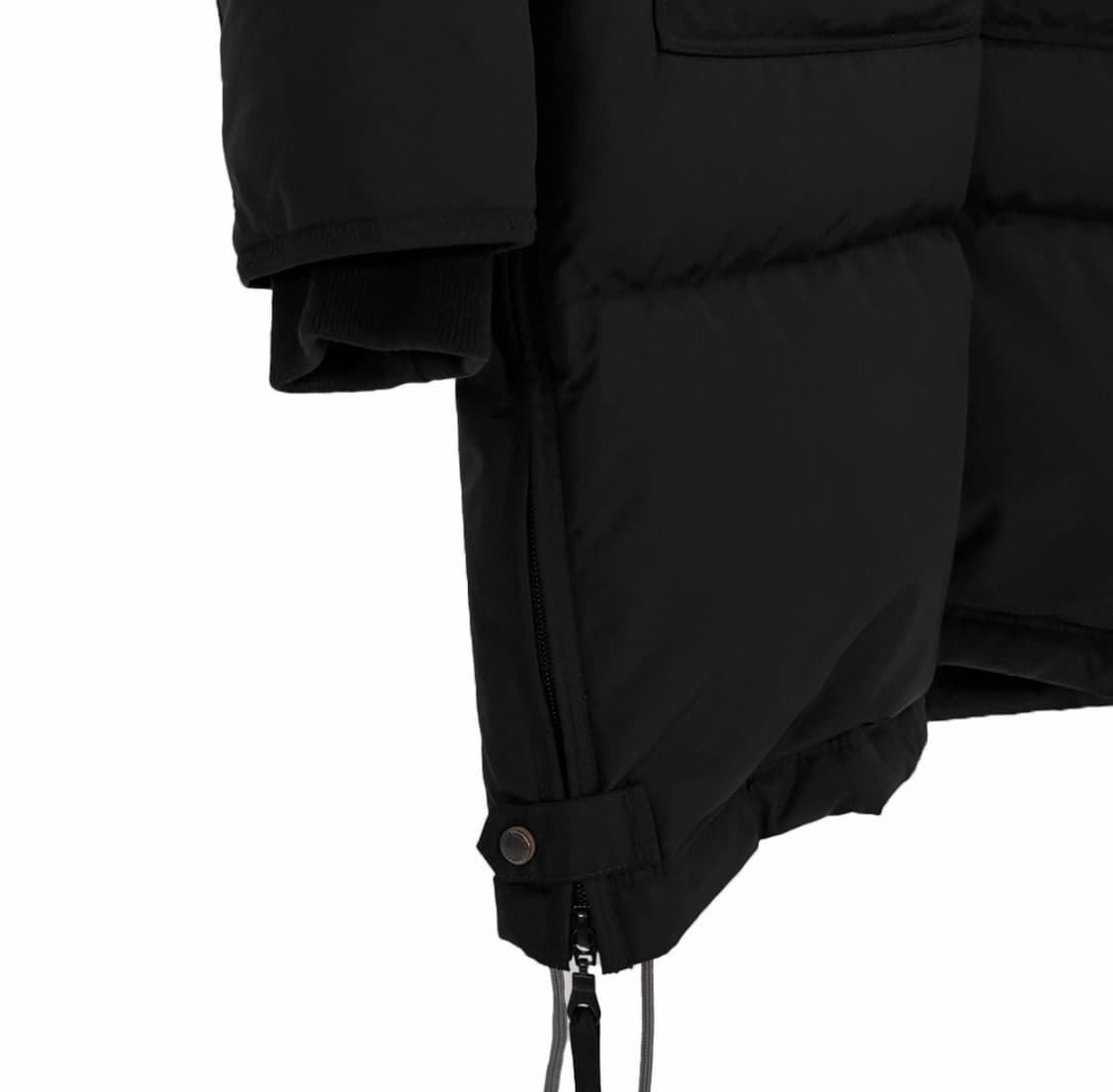 [M] 파라점퍼스 여성 롱 베어 마스터피스 퍼 후드 패딩 점퍼 블랙 상품이미지6