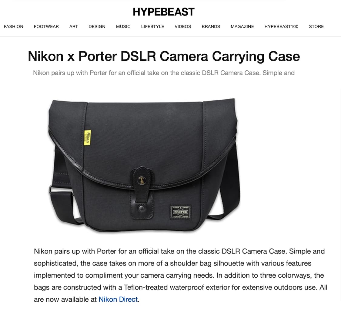 PORTER x NIKON Camera BAG 상품이미지2