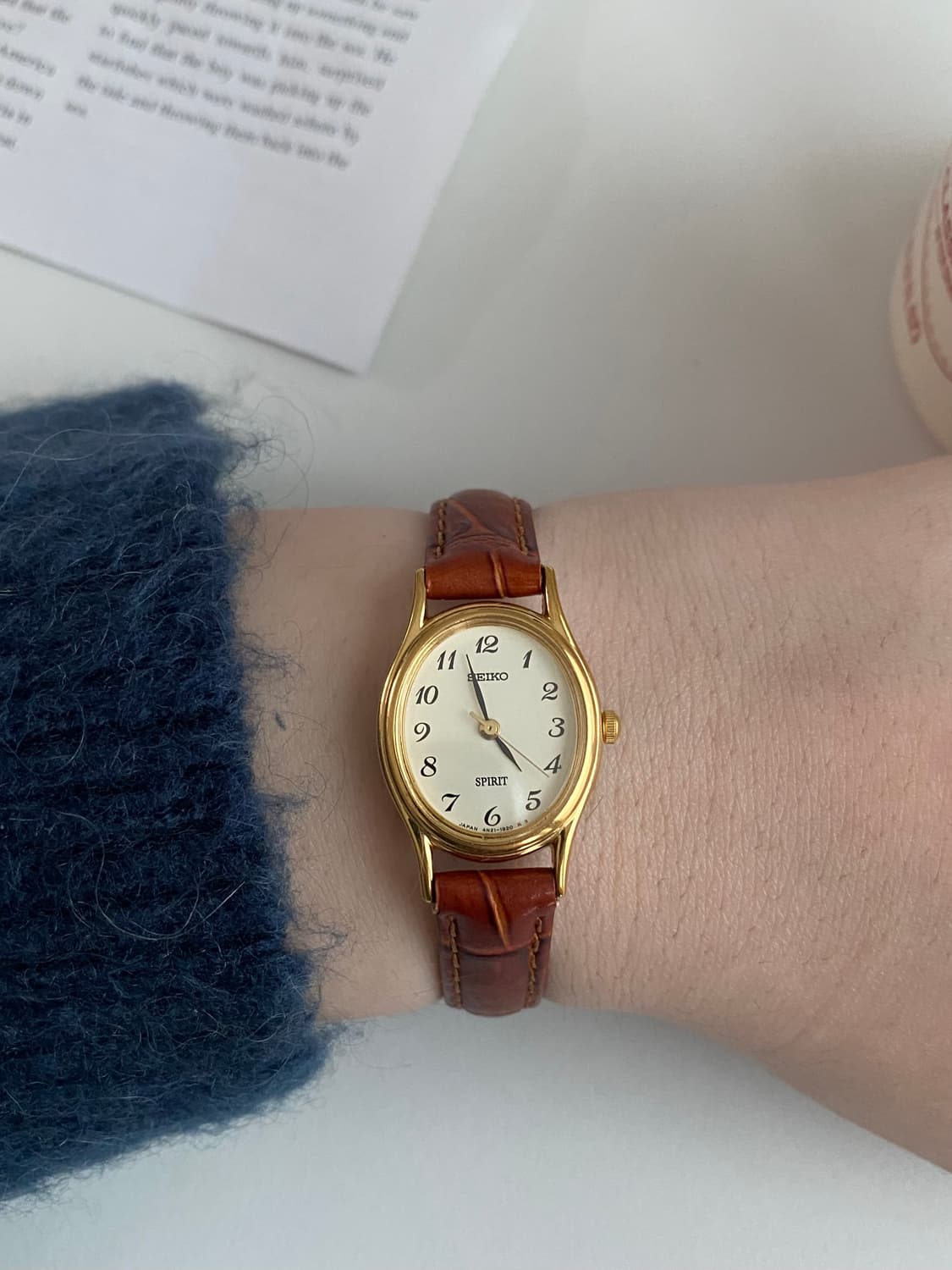 Seiko 세이코 spirit 스피릿 오벌 쿼츠 골드 상품이미지6
