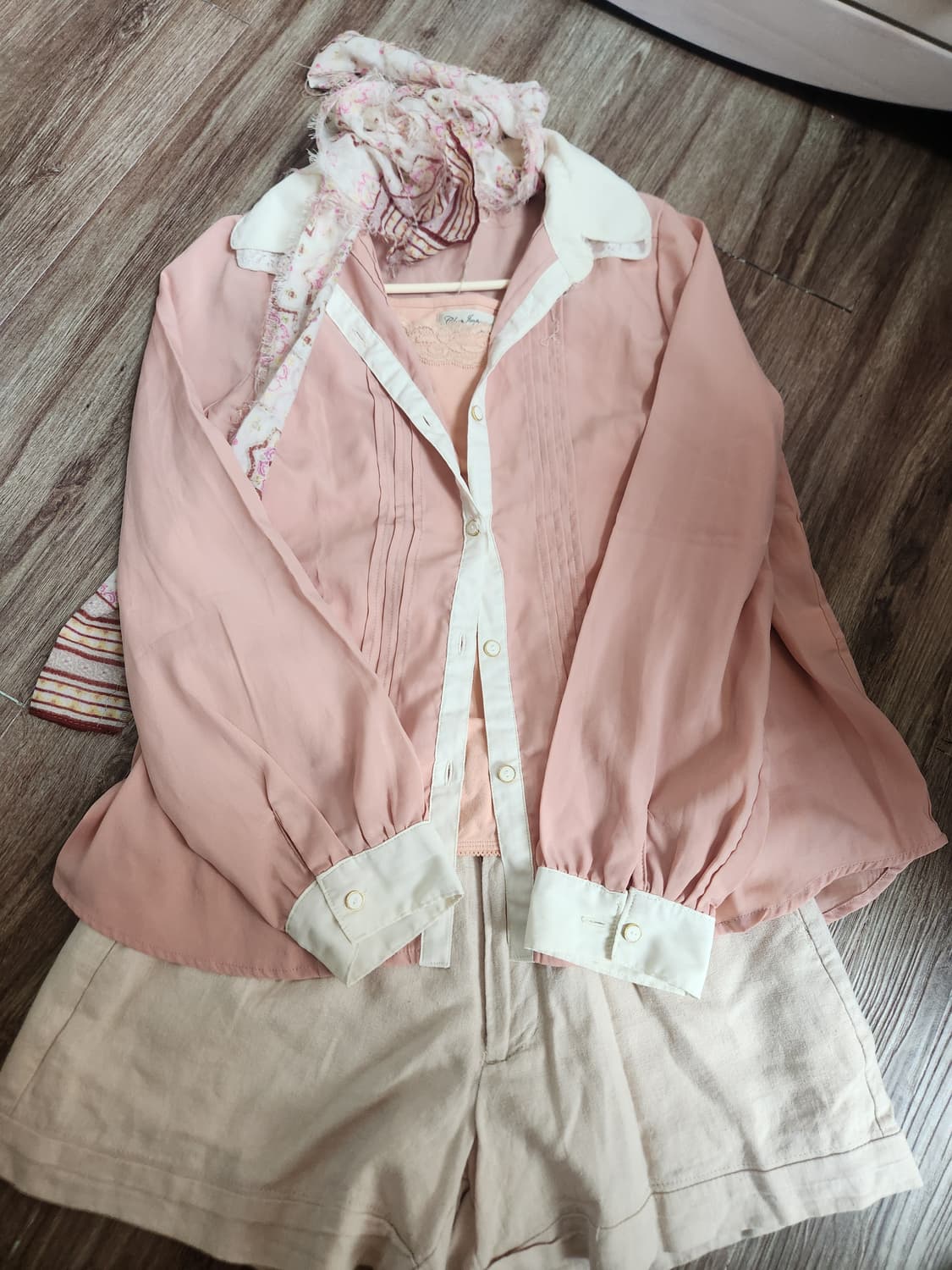 빈티지 코랄 모리걸 코디셋 4ps 상품이미지2