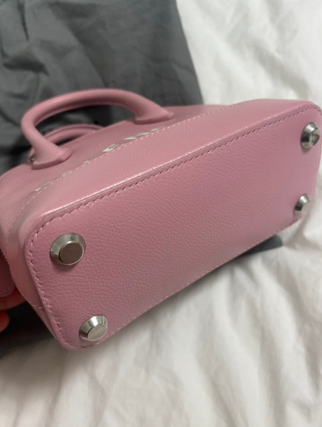 정품 발렌시아가 빌탑 핸드백 핑크 급처 상품이미지7