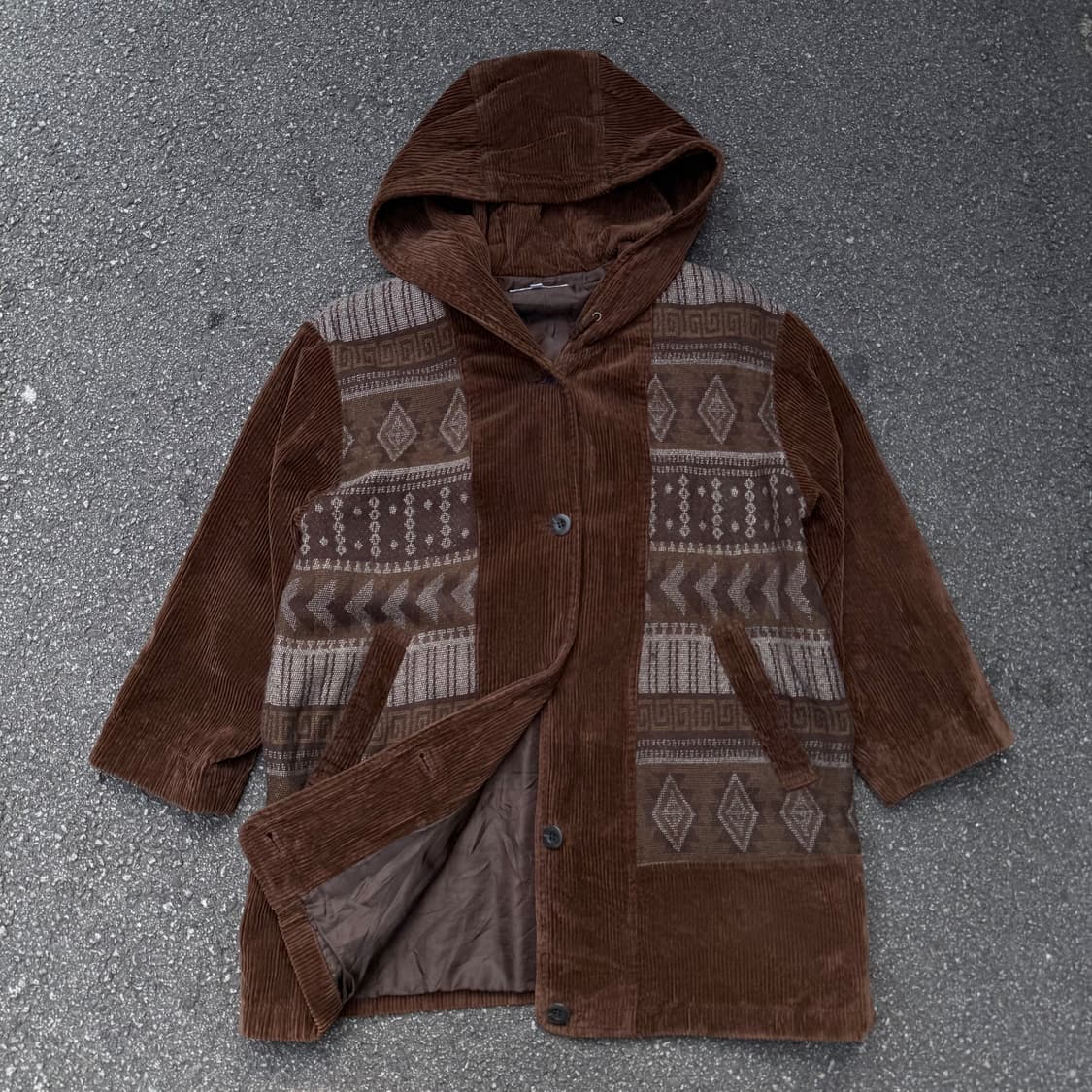 코듀로이 패턴 자켓 브라운 상품이미지1