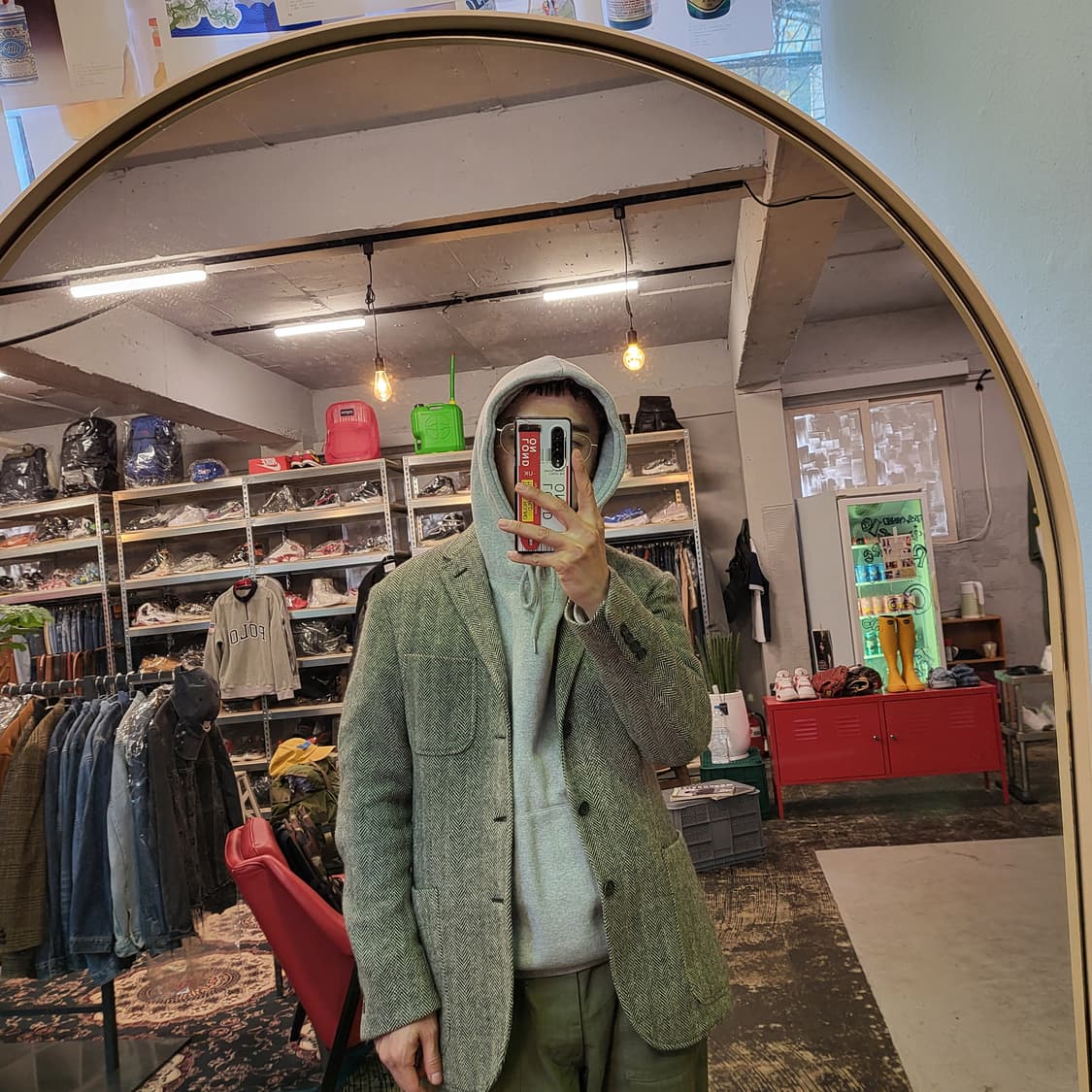 폴로 랄프로렌 헤링본 자켓 (40R) made in italy 상품이미지2