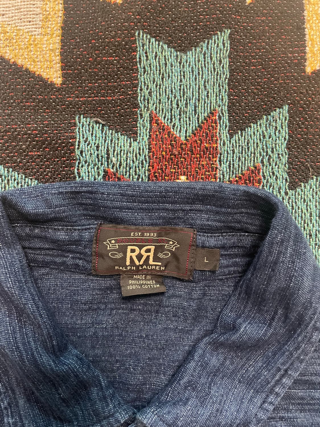 RRL 인디고 폴로셔츠(L) 상품이미지2