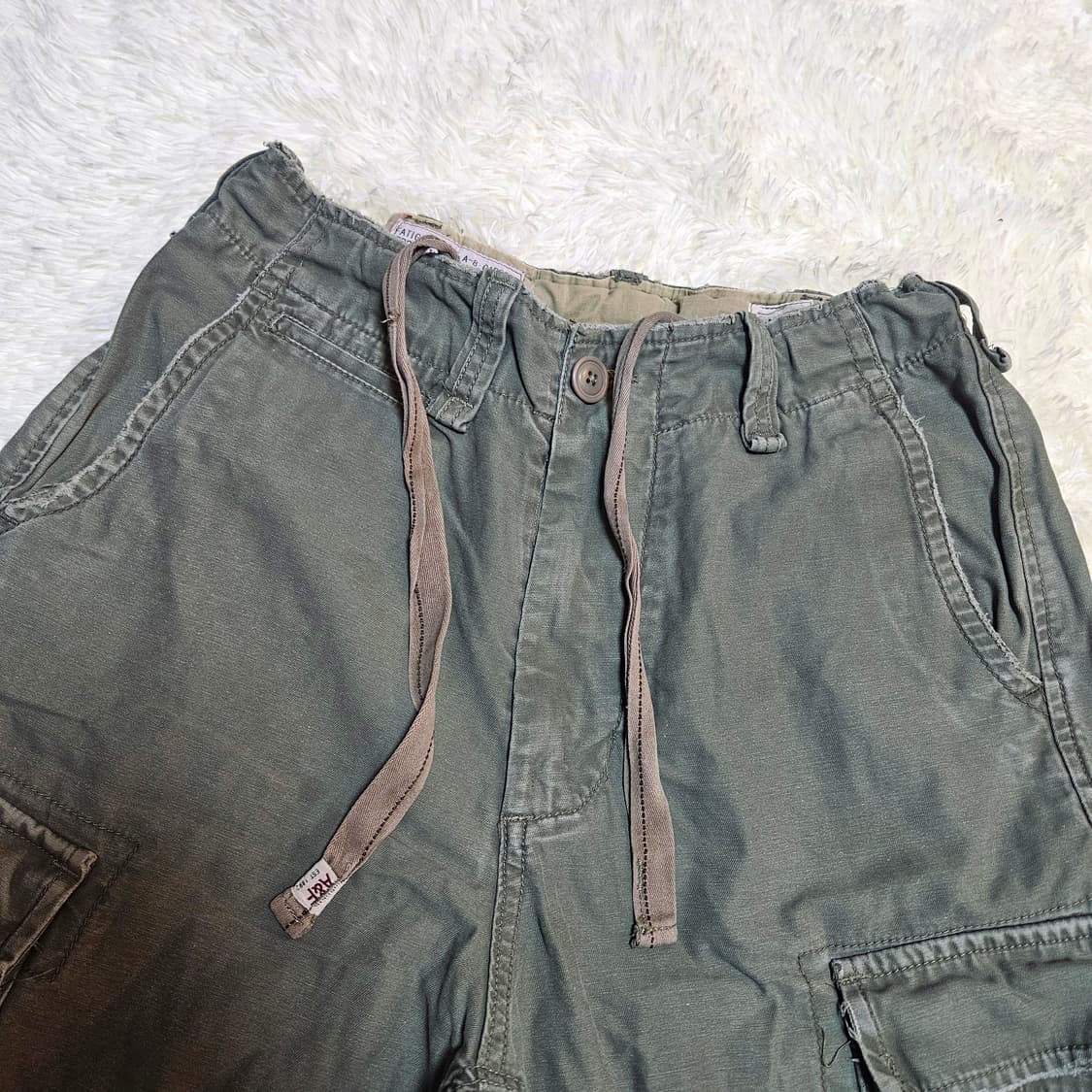 아베크롬비 Y2k 빈티지 카키 워싱 버뮤다 팬츠 반바지 30 상품이미지6