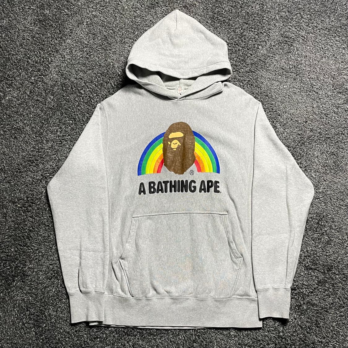 90's 베이프 그레이 스웻 후디 상품이미지2