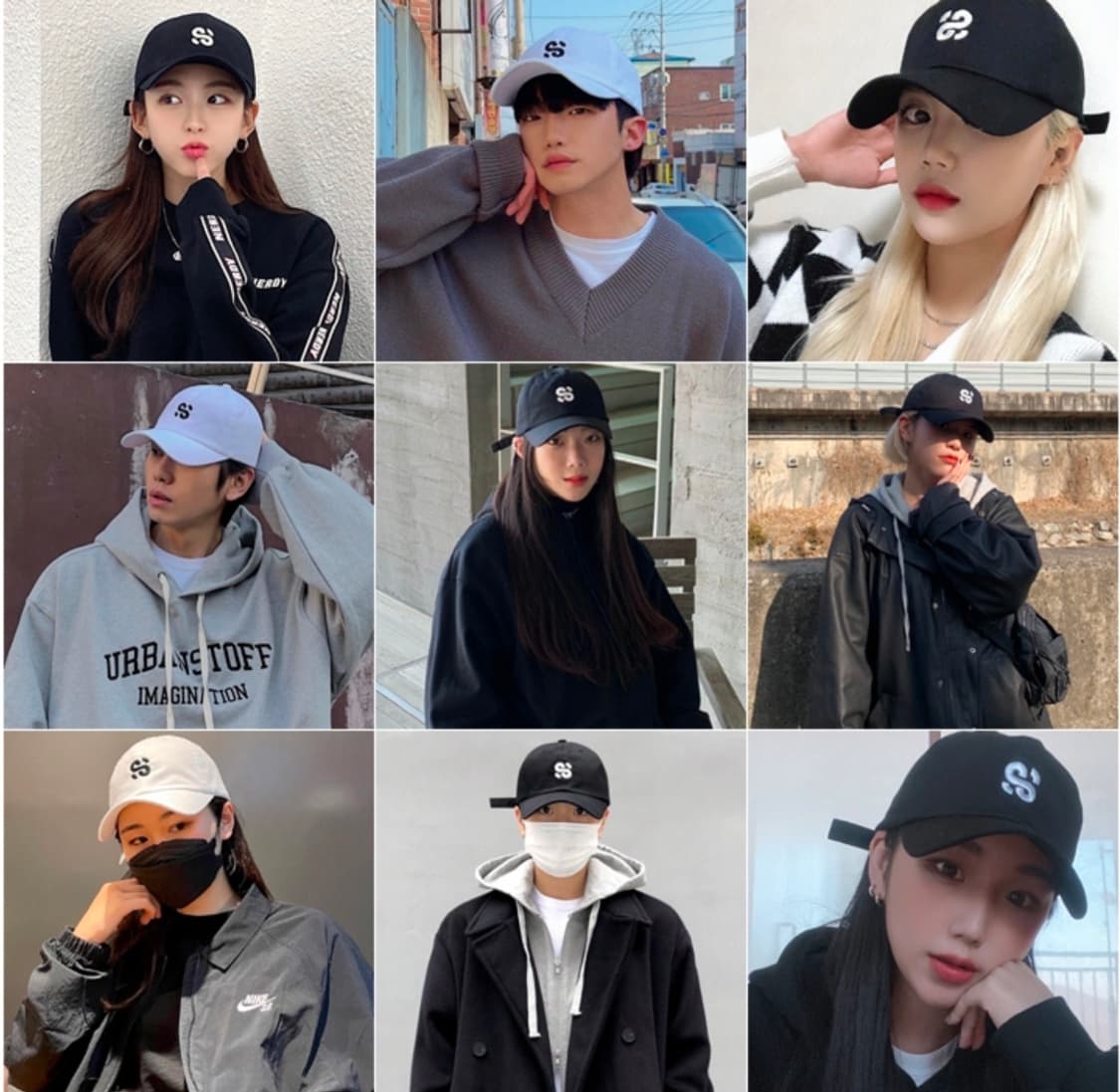 슬리피슬립 SS 로고 볼캡 모자 블랙 상품이미지3