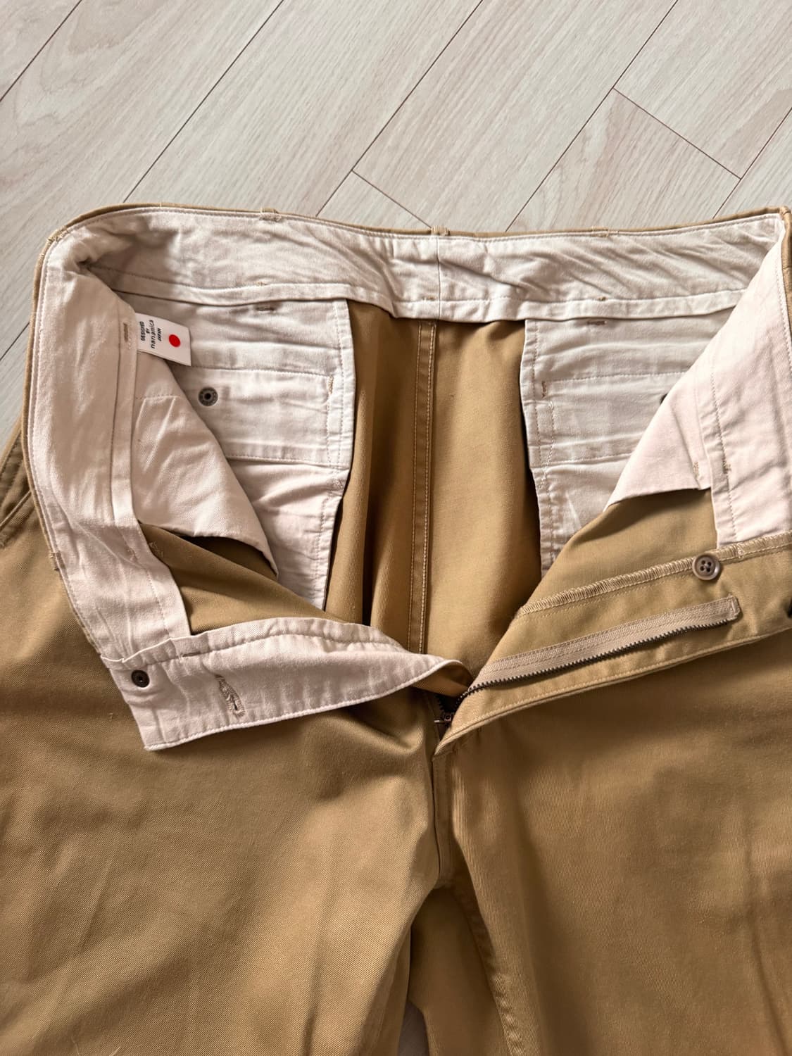 나나미카 와이드 치노 34 카키베이지 상품이미지7