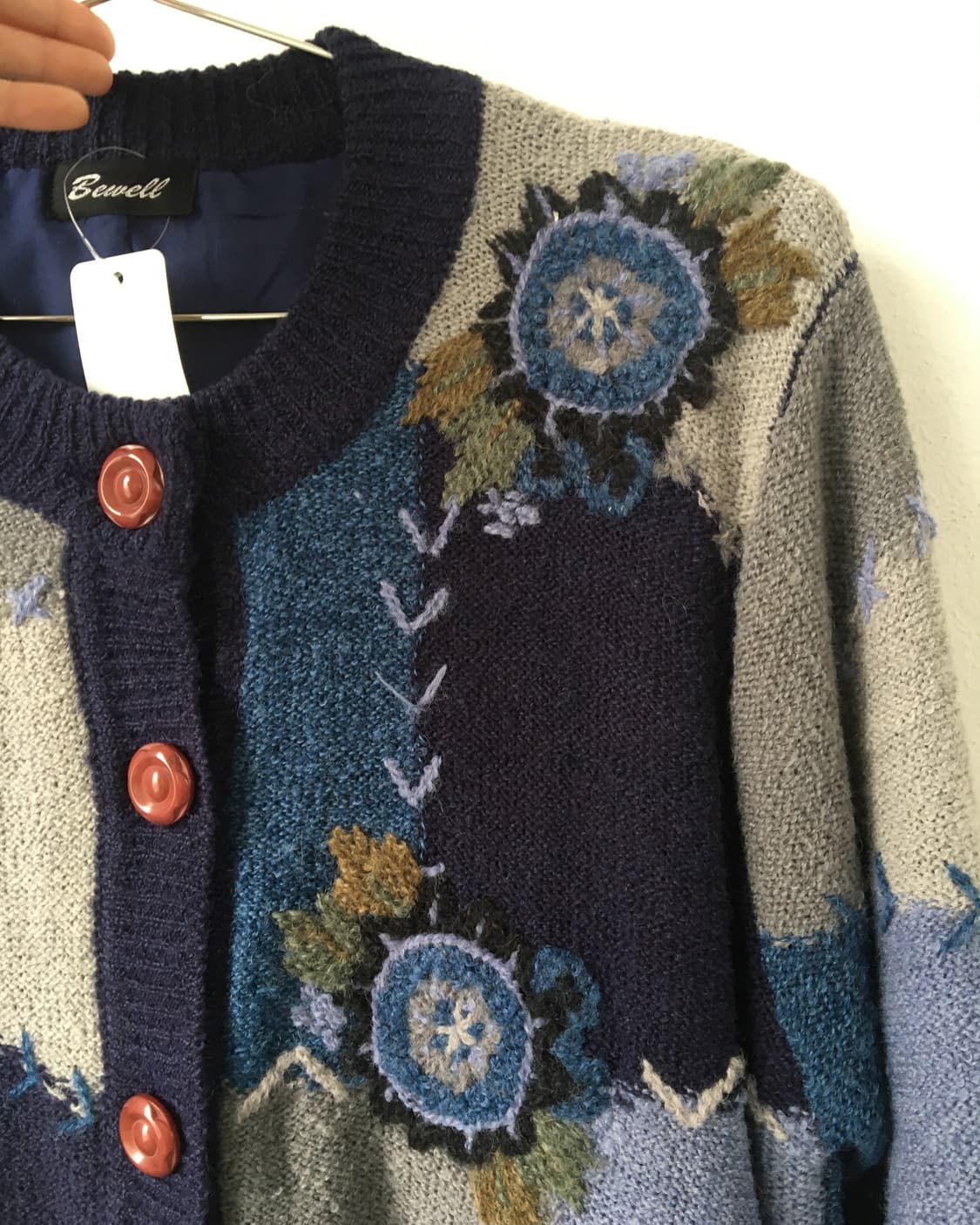 Patch work knit cardigan 상품이미지5