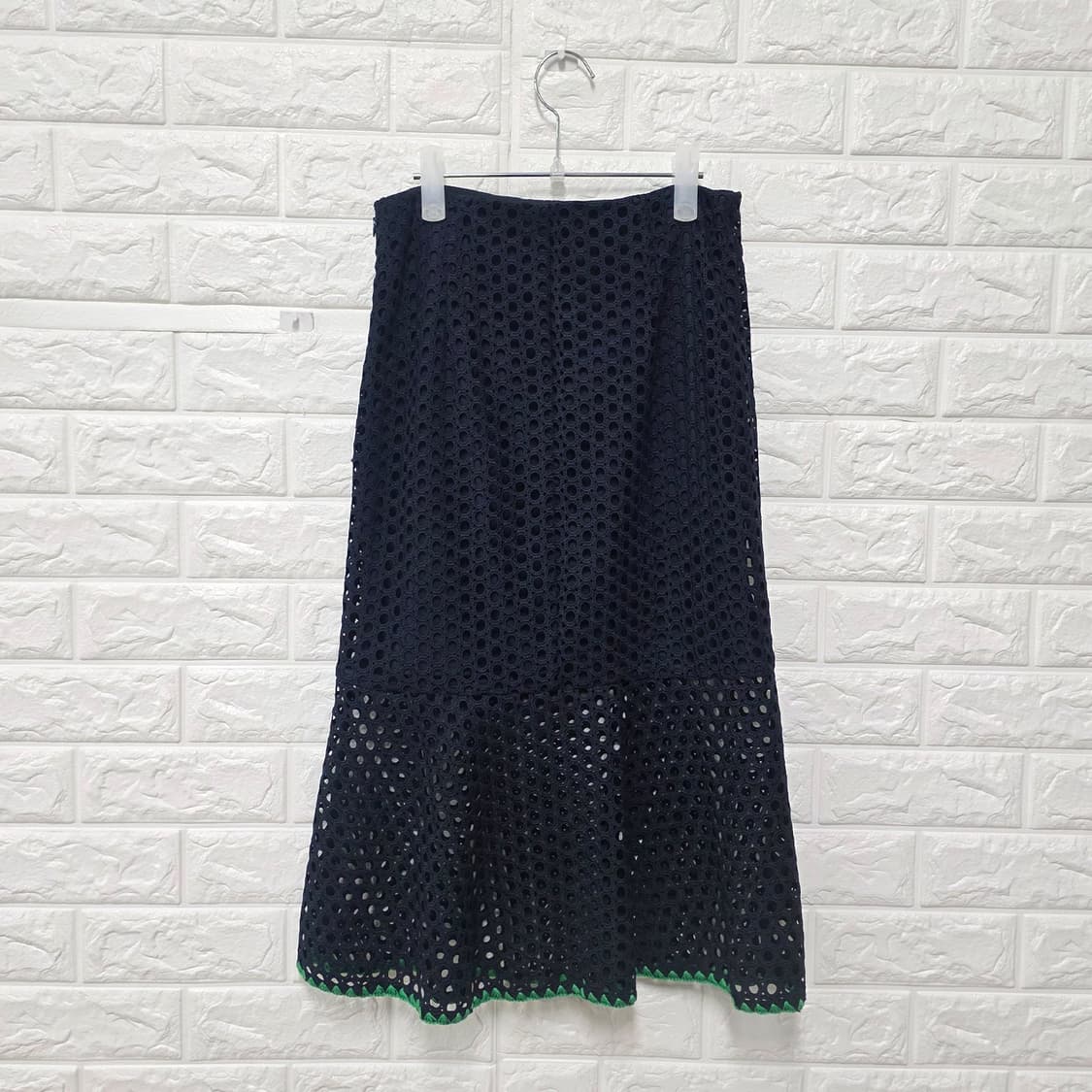 마쥬 MAJE 펀칭 레이스 스커트 26인치 상품이미지4
