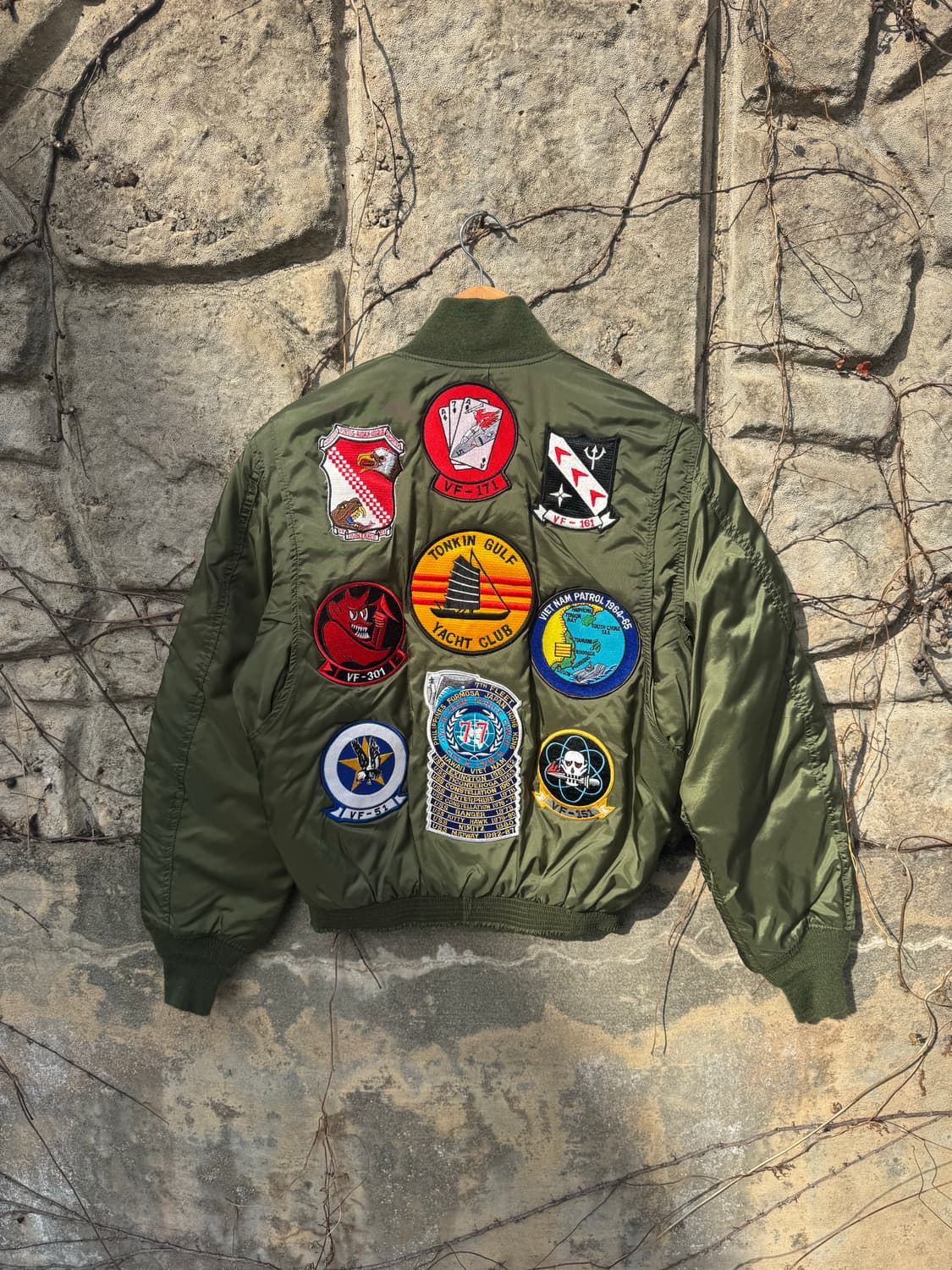90s spiwak 미해군 usn g-8 wep 항공 점퍼 자켓 풀패치 상품이미지2