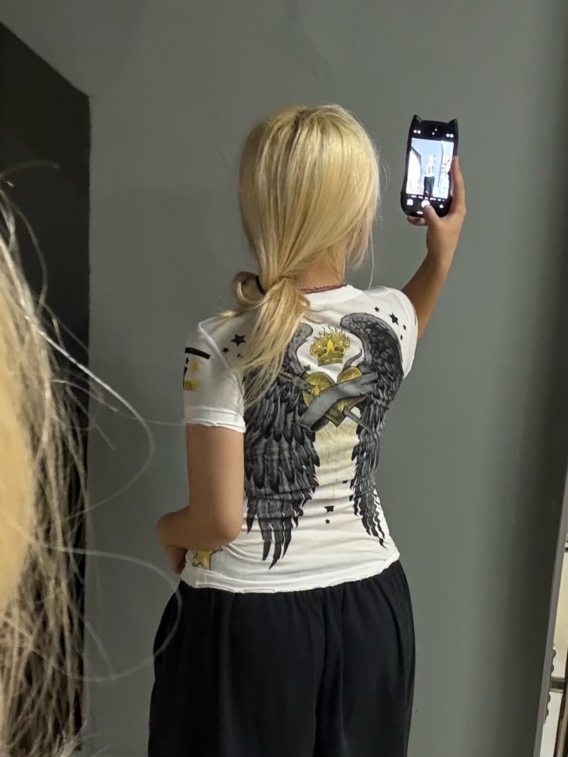 legend printing detail grunge top 상품이미지4