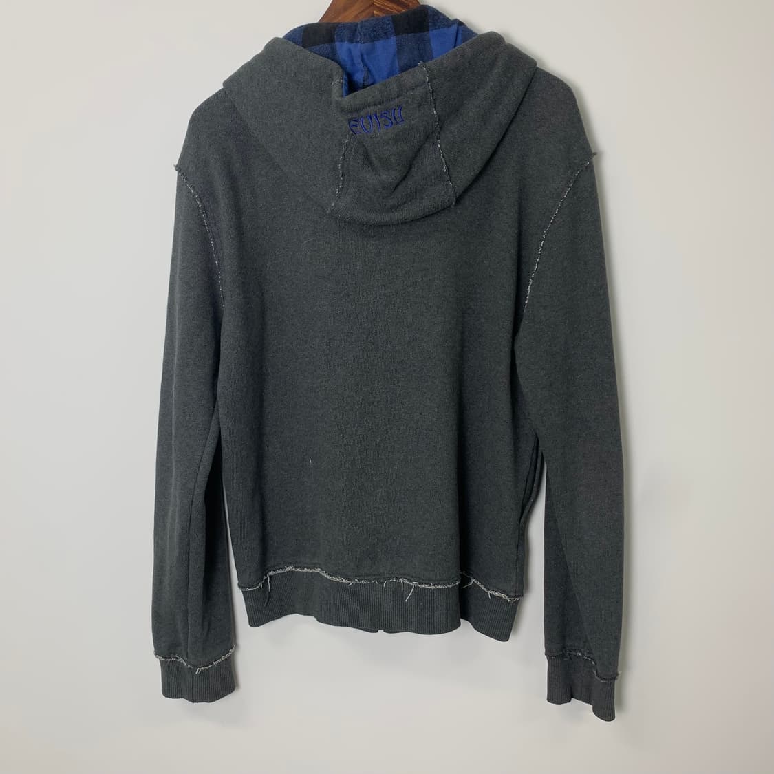 에비수 빅로고 빈티지 그레이 후드집업  상품이미지3