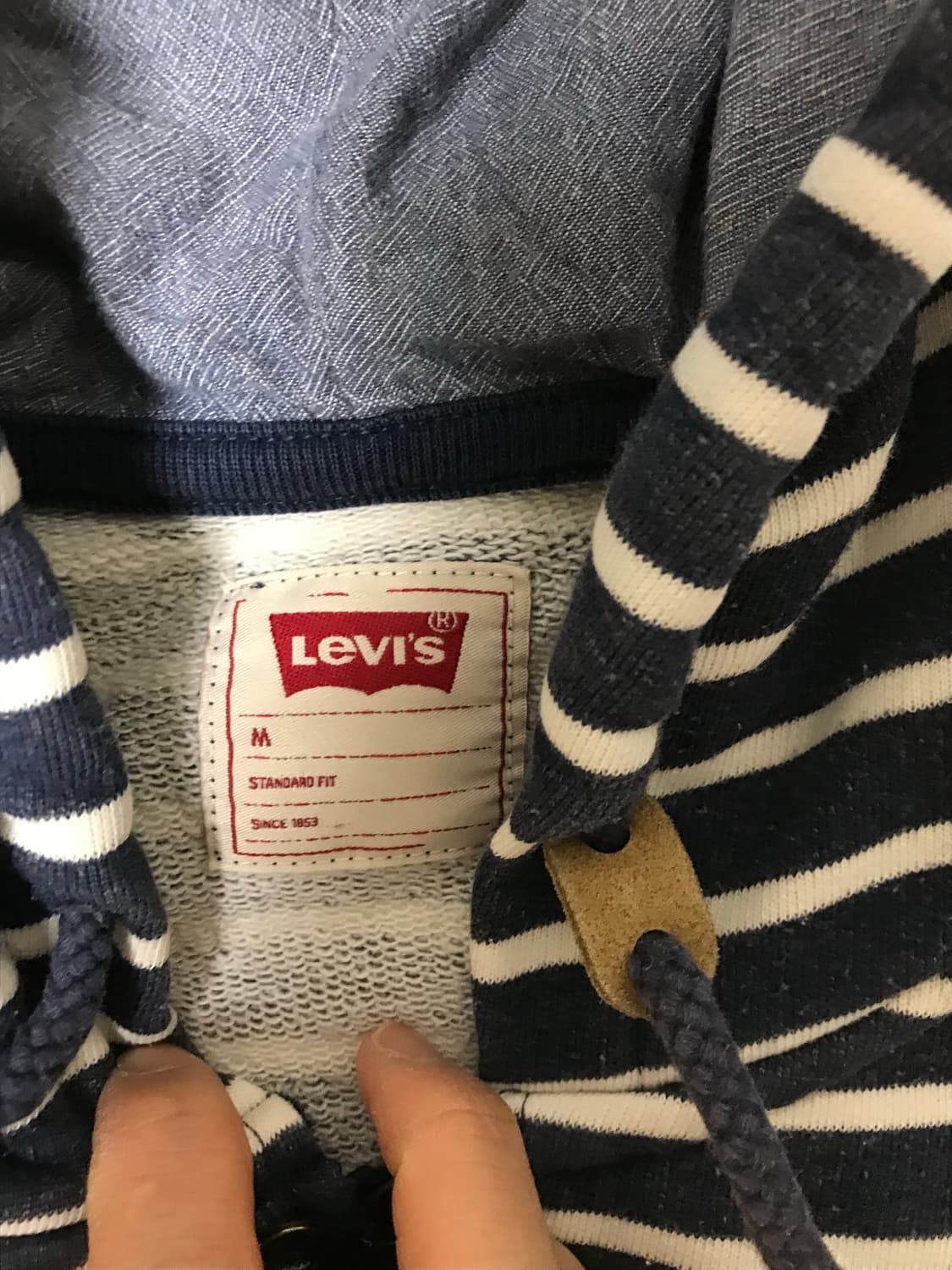 리바이스 스트라이프 후드집업 상품이미지4